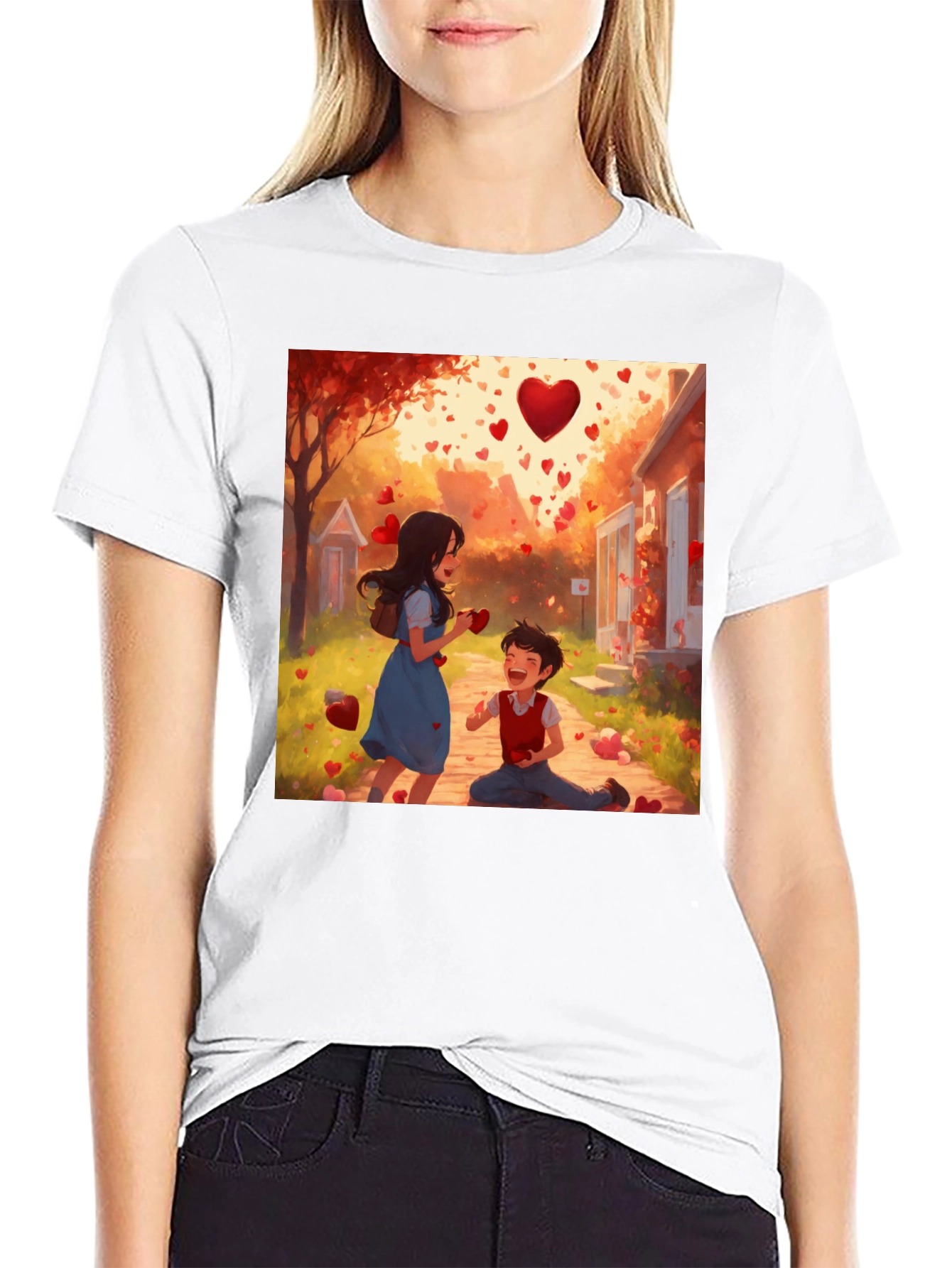 Heartfelt Love Story Graphic Tee