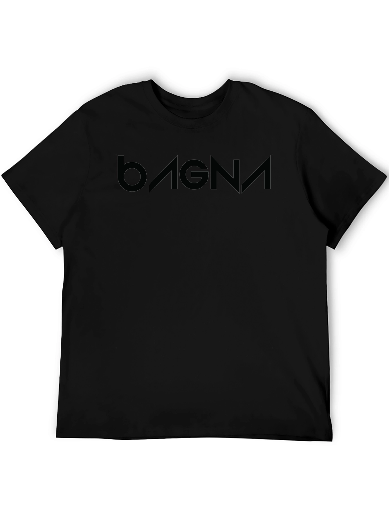 Bagna Black T-Shirt - Modern Minimalist Design
