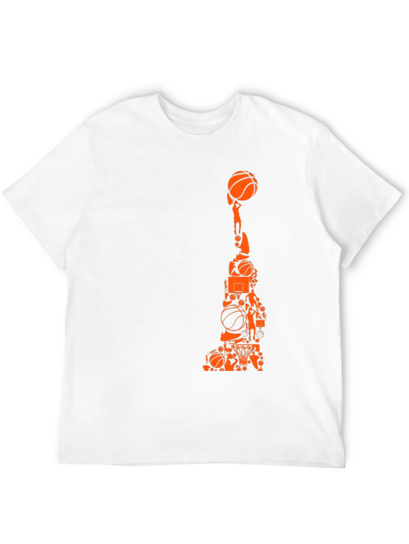 Basketball Collage Graphic Tee - Black