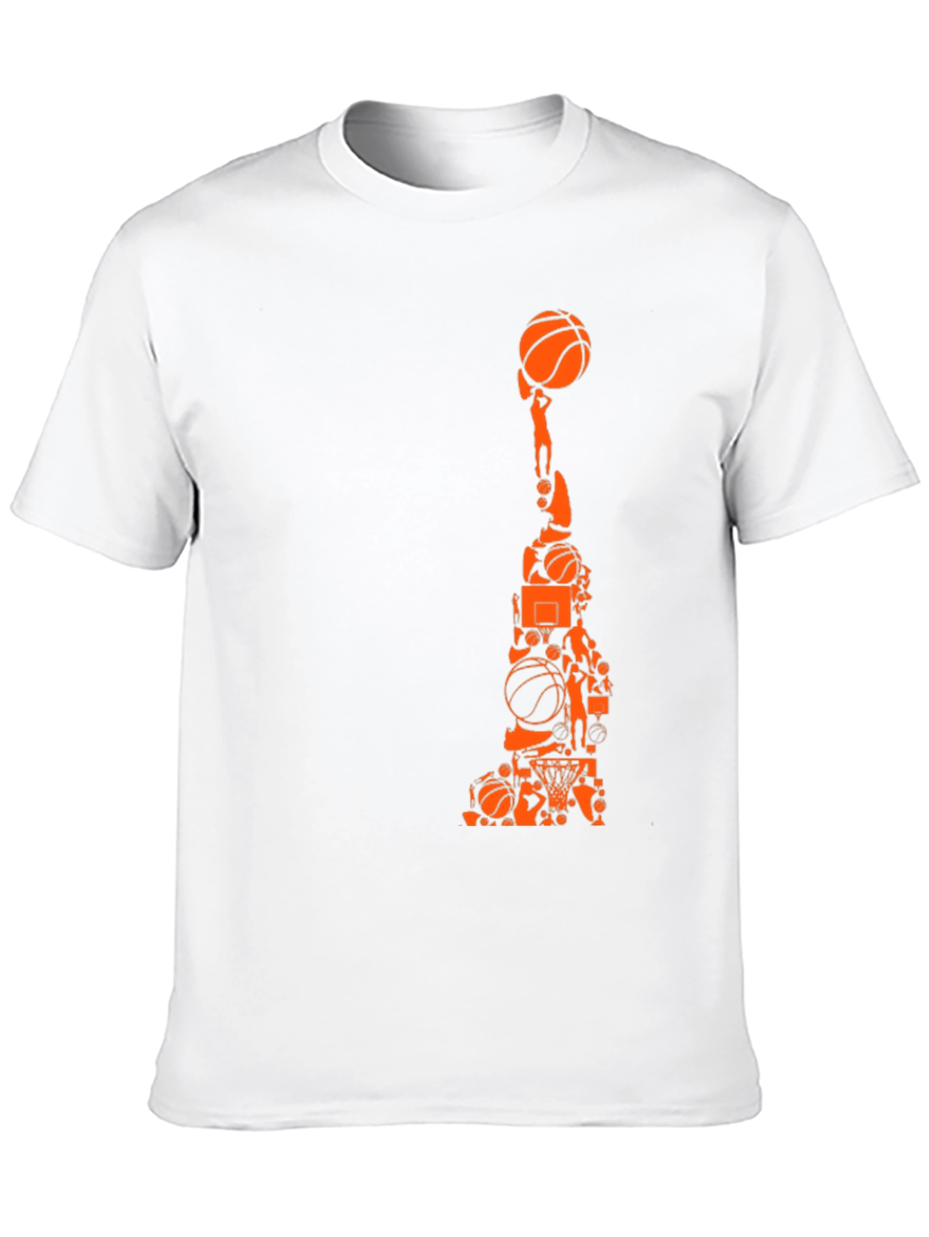 Basketball Collage Graphic Tee - Black