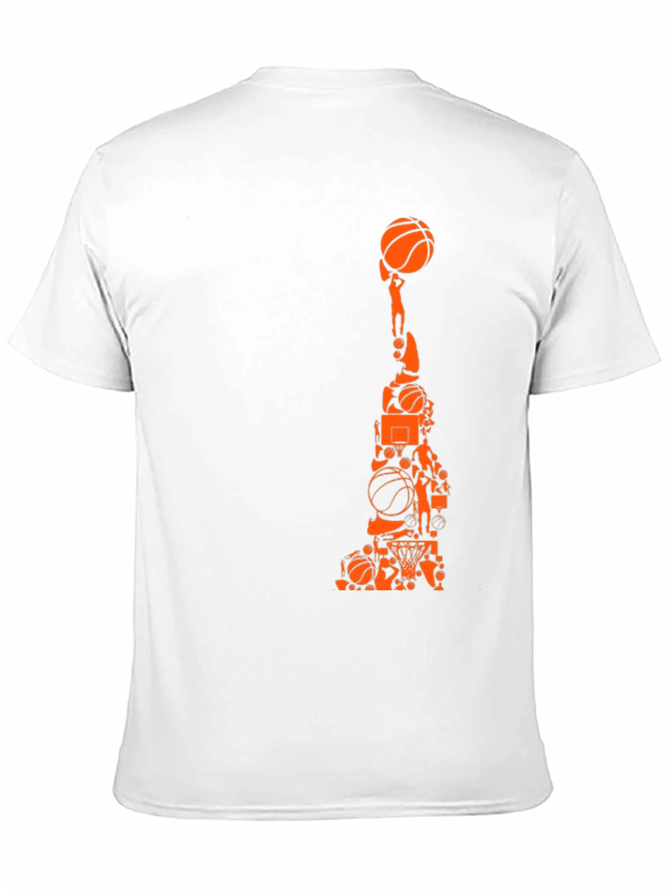 Basketball Collage Graphic Tee - Black