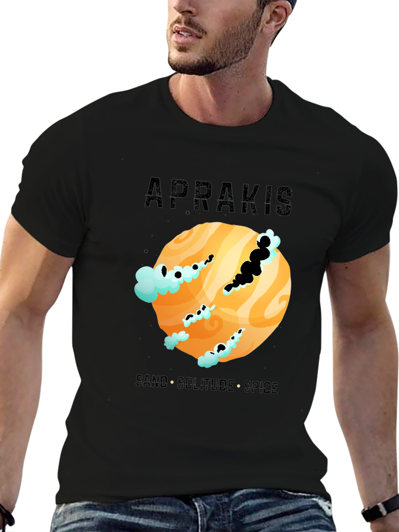 Aprakis Desert Planet Graphic T-Shirt