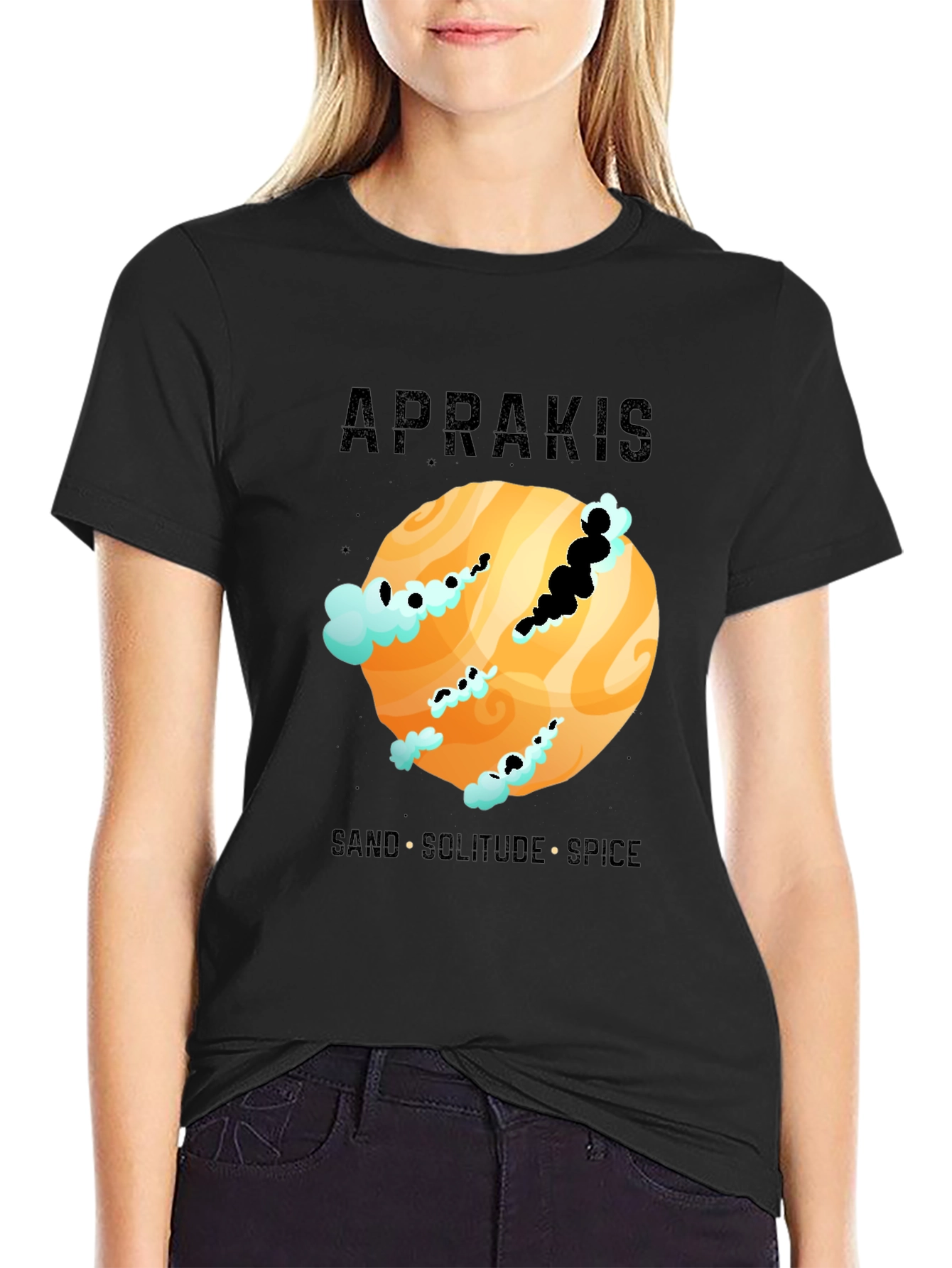 Aprakis Desert Planet Graphic T-Shirt