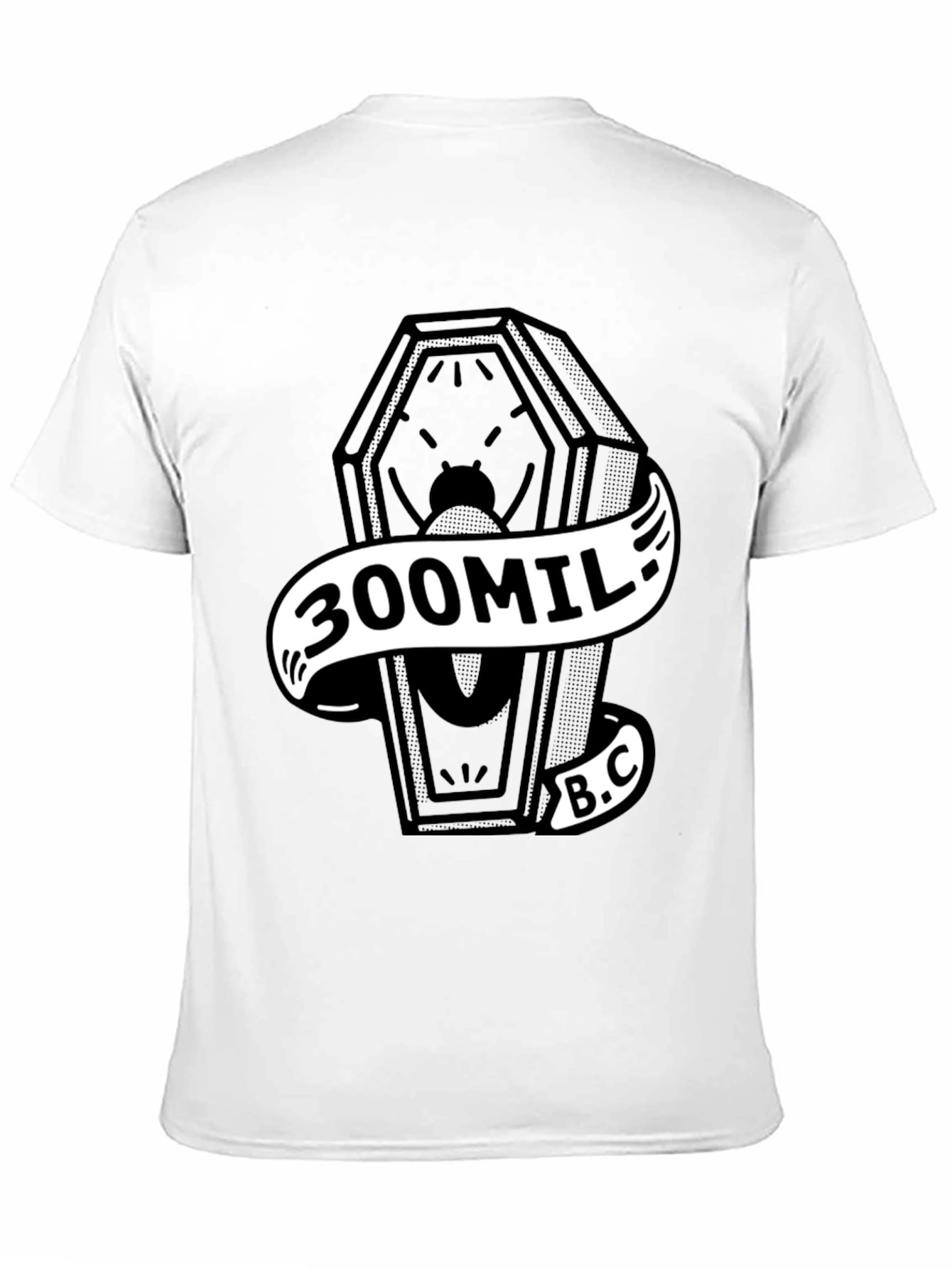 300Mil B.C. Coffin Graphic Black Tee