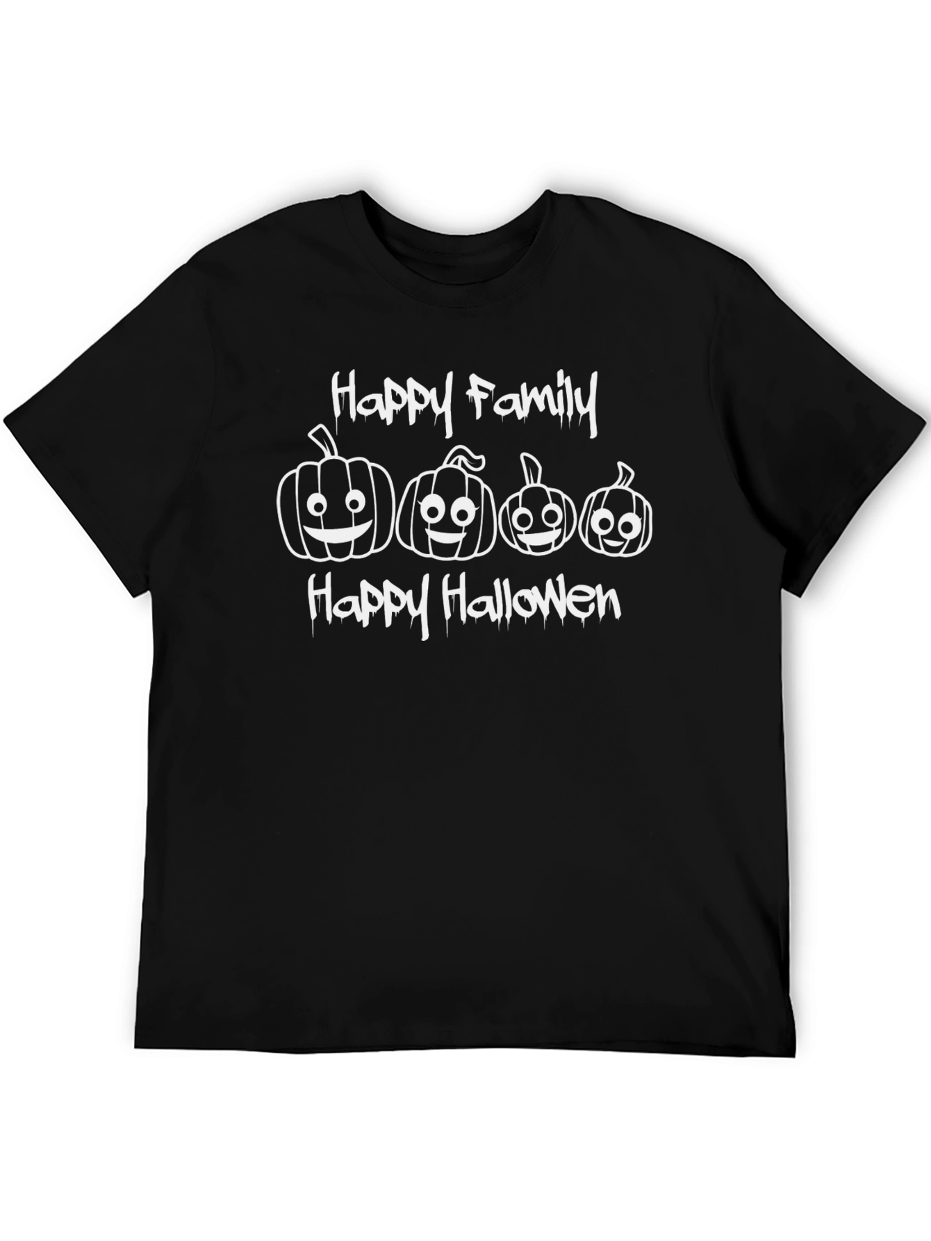 Happy Family Halloween T-Shirt - Pumpkin Tee