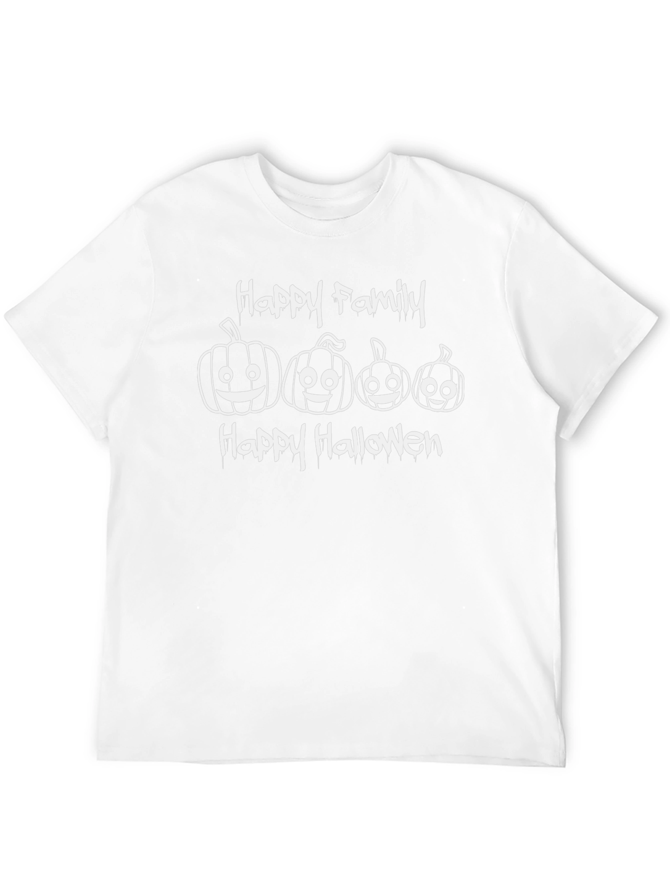 Happy Family Halloween T-Shirt - Pumpkin Tee
