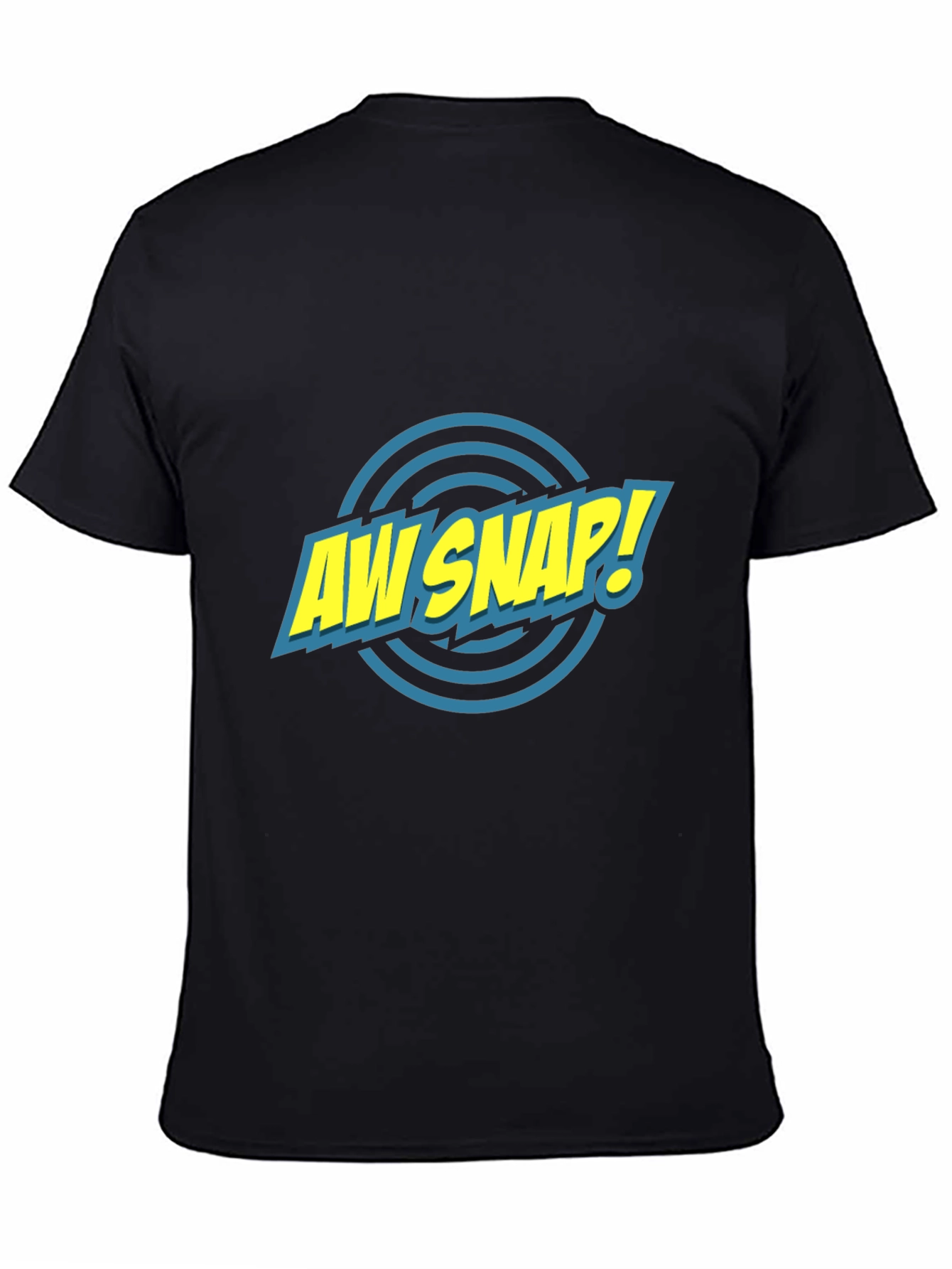 Aw Snap! Graphic Tee - Comic Style Black T-Shirt