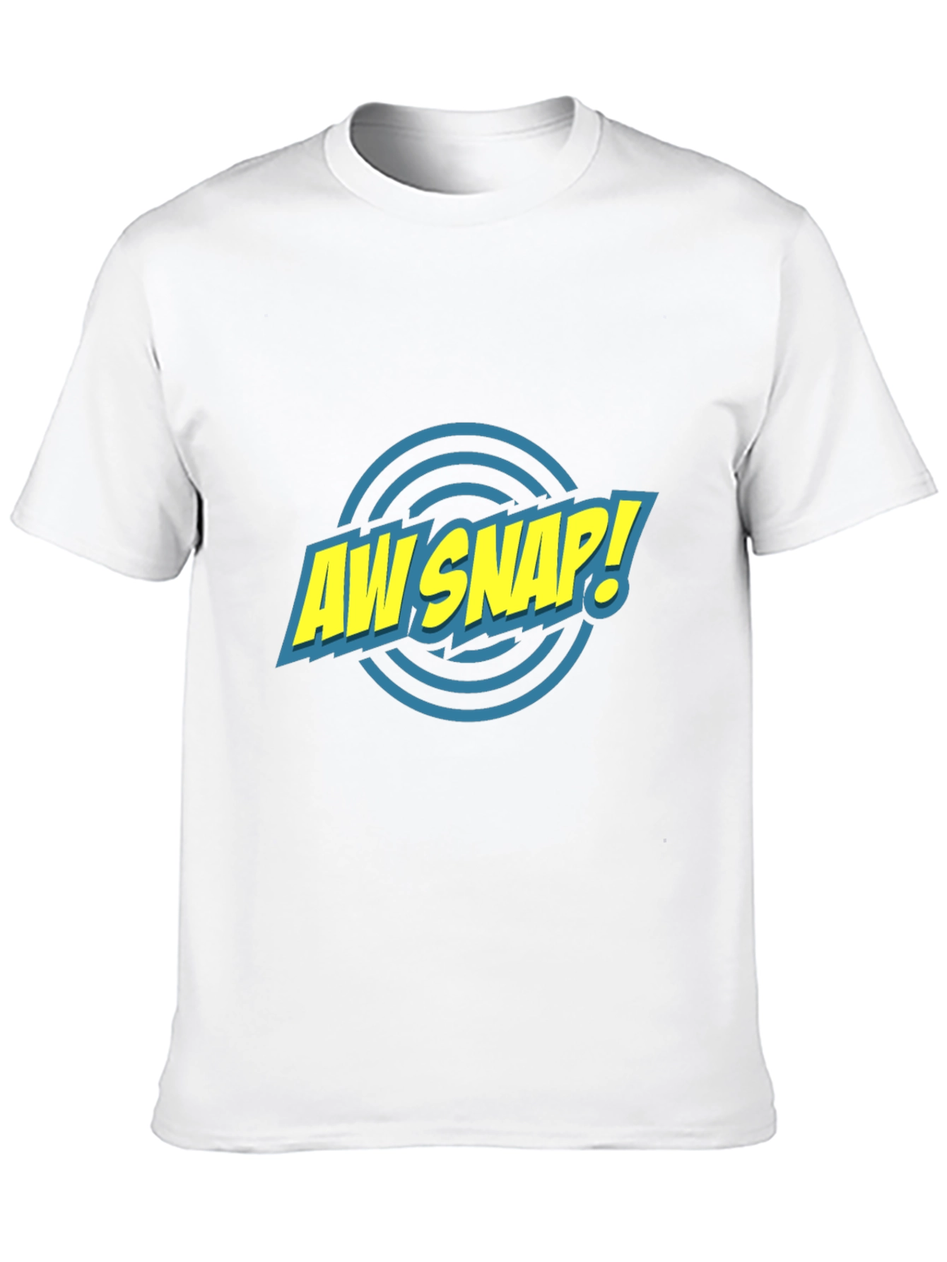 Aw Snap! Graphic Tee - Comic Style Black T-Shirt