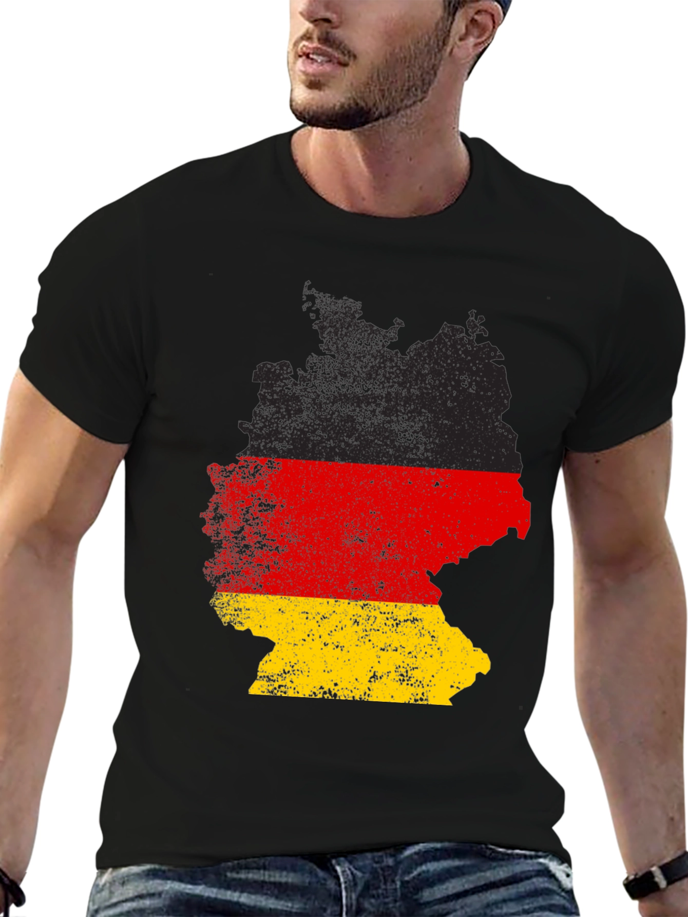 Germany Flag Map T-Shirt - Patriotic Graphic Tee