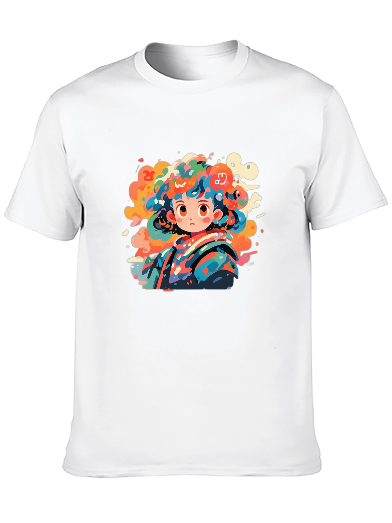 Anime Girl Graphic Tee - Unique Artistic Design