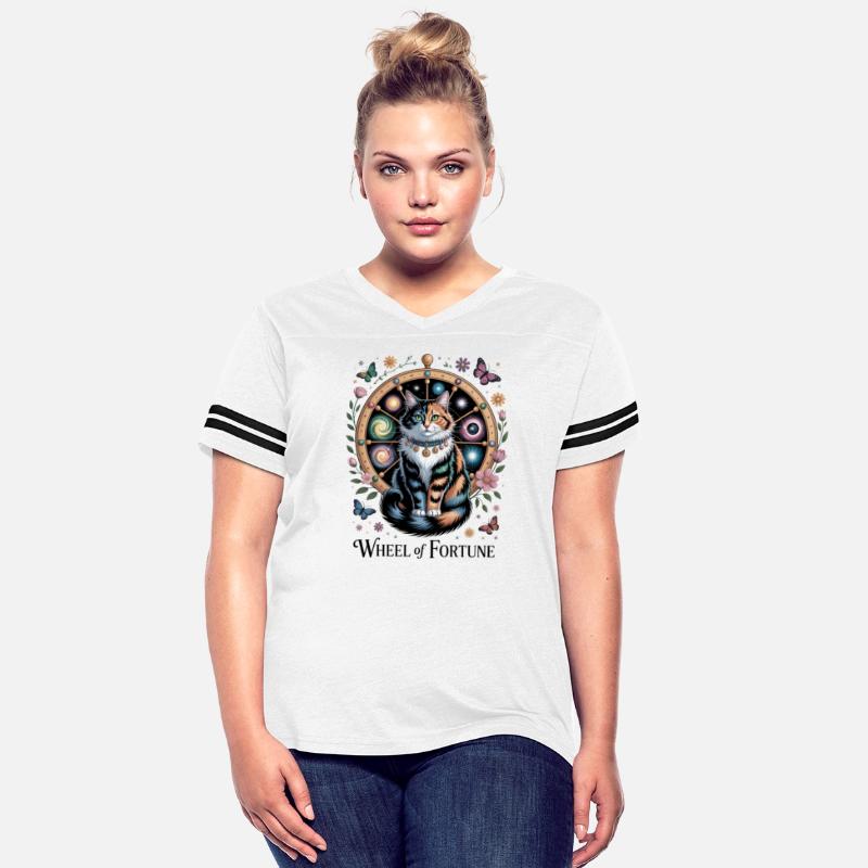 Wheel of Fortune Tarot Cat Art