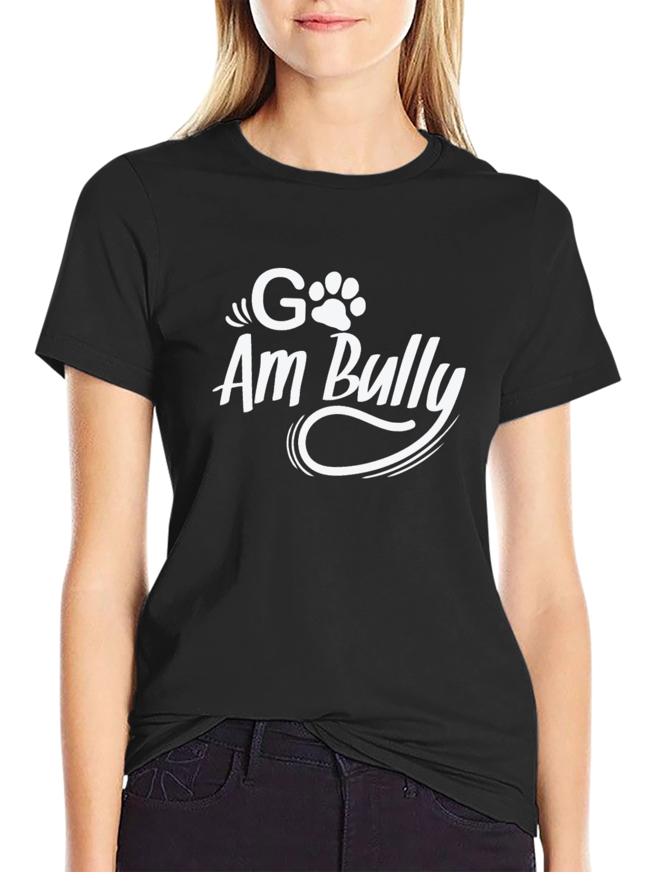 G Am Bully Black T-Shirt - Dog Lover Tee
