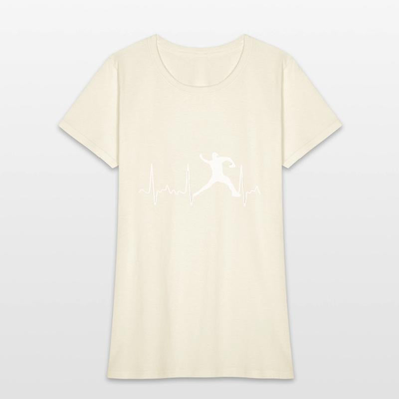 White Baseball Heartbeat Pitcher Baseball Pulse