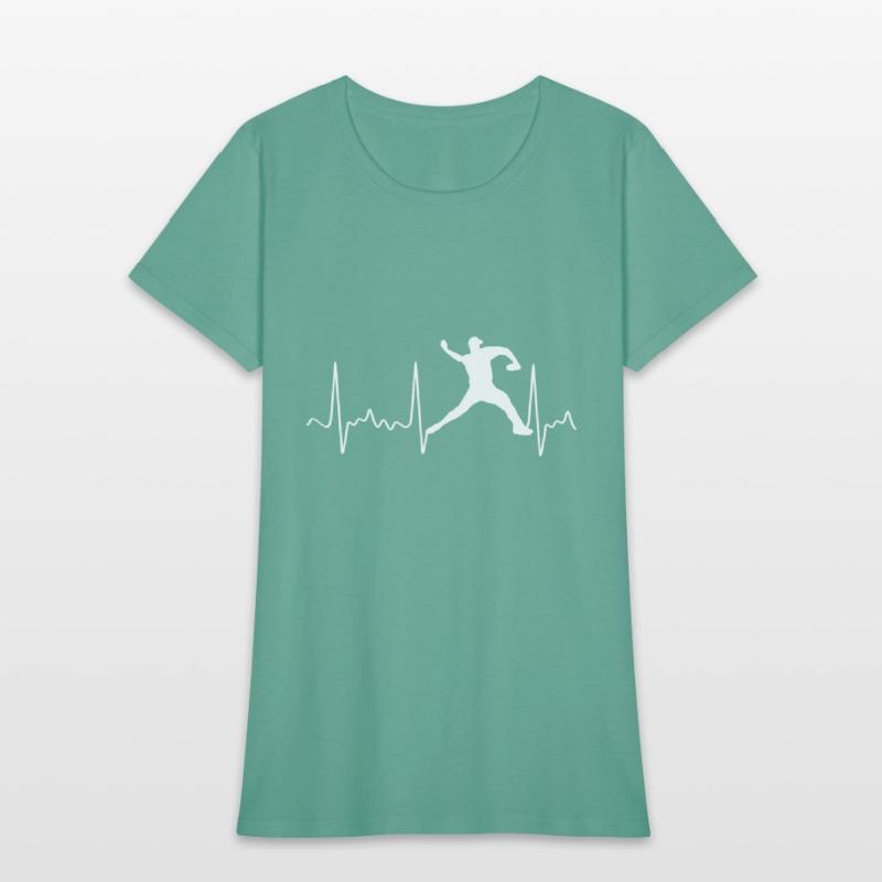 White Baseball Heartbeat Pitcher Baseball Pulse