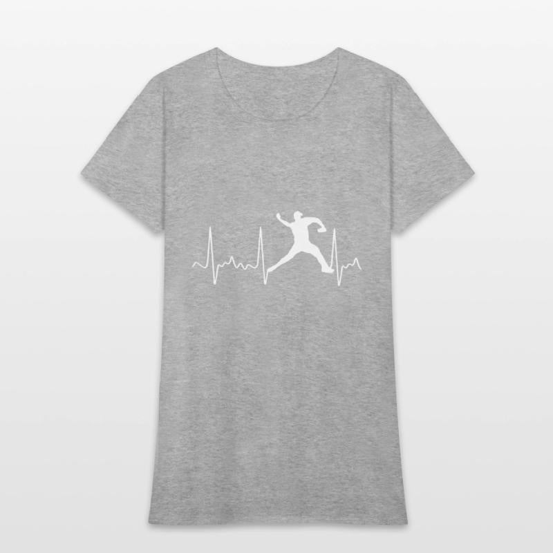 White Baseball Heartbeat Pitcher Baseball Pulse