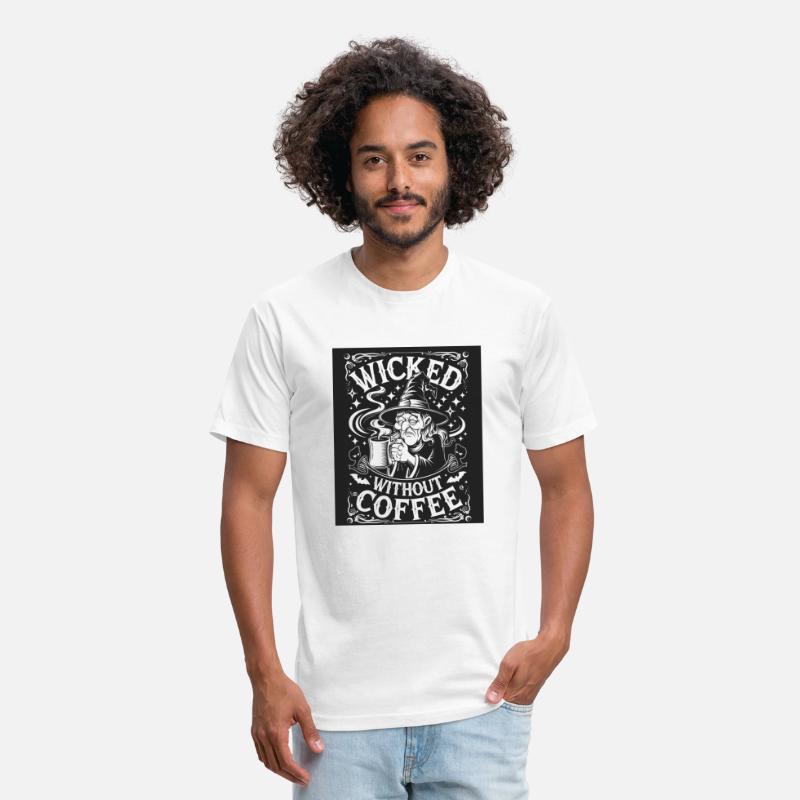 Wicked Without Coffee Sleepy Witch Vintage Hallow