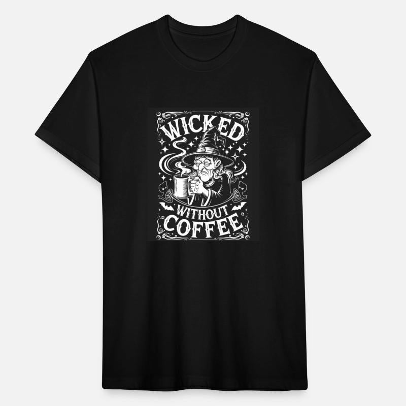 Wicked Without Coffee Sleepy Witch Vintage Hallow
