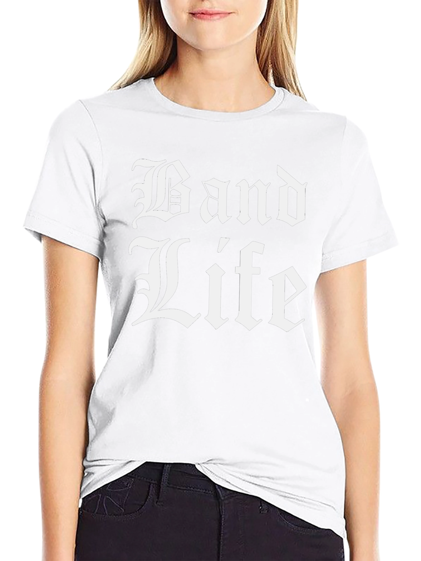 Band Life Black Graphic T-Shirt