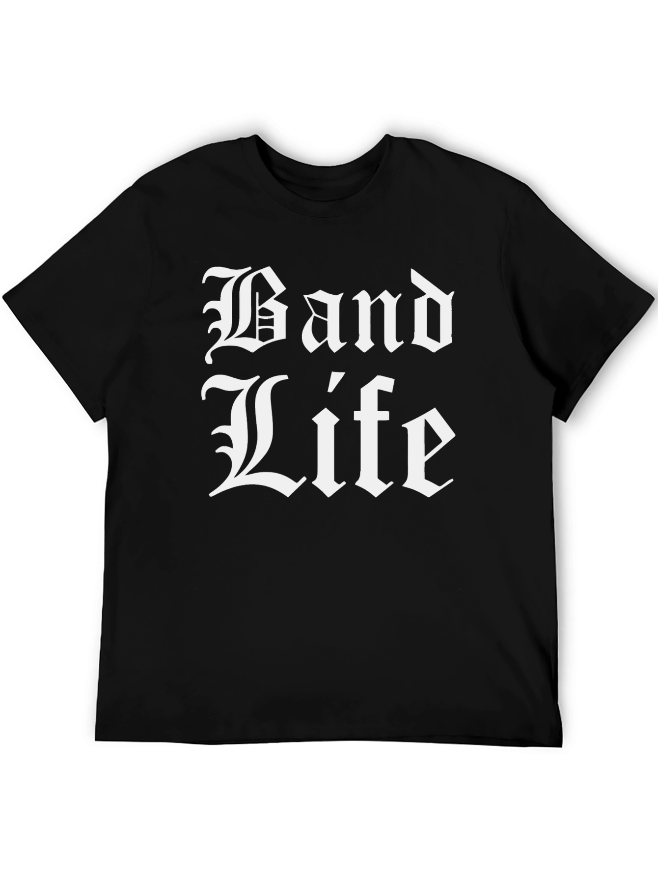 Band Life Black Graphic T-Shirt