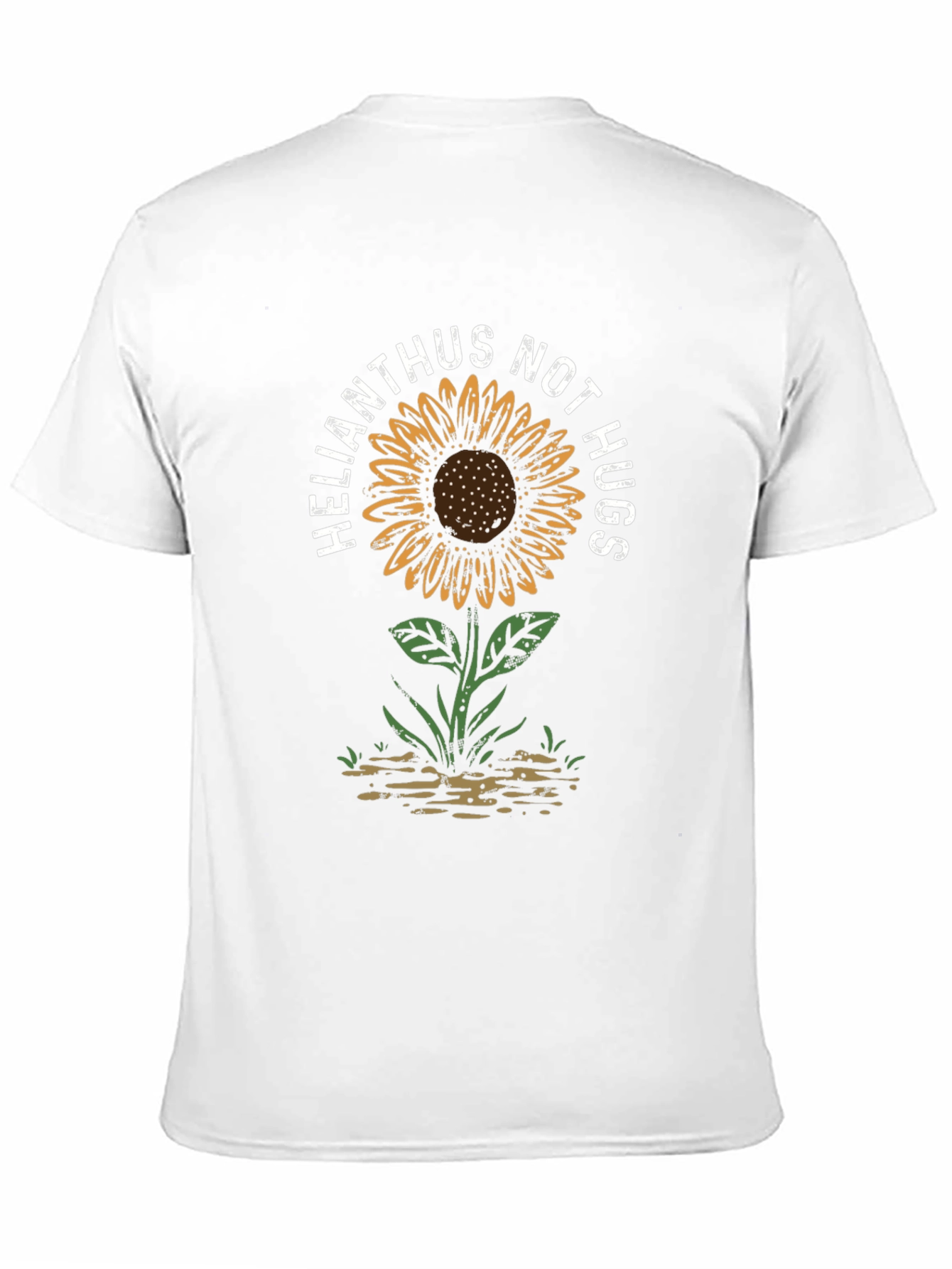 Helianthus Not Hugs Sunflower Graphic T-Shirt