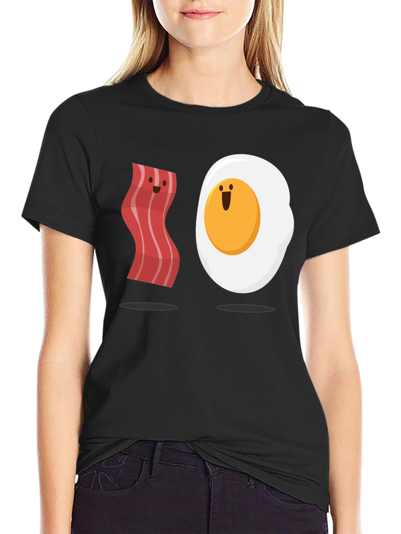 Bacon and Egg Funny Matching T-Shirt