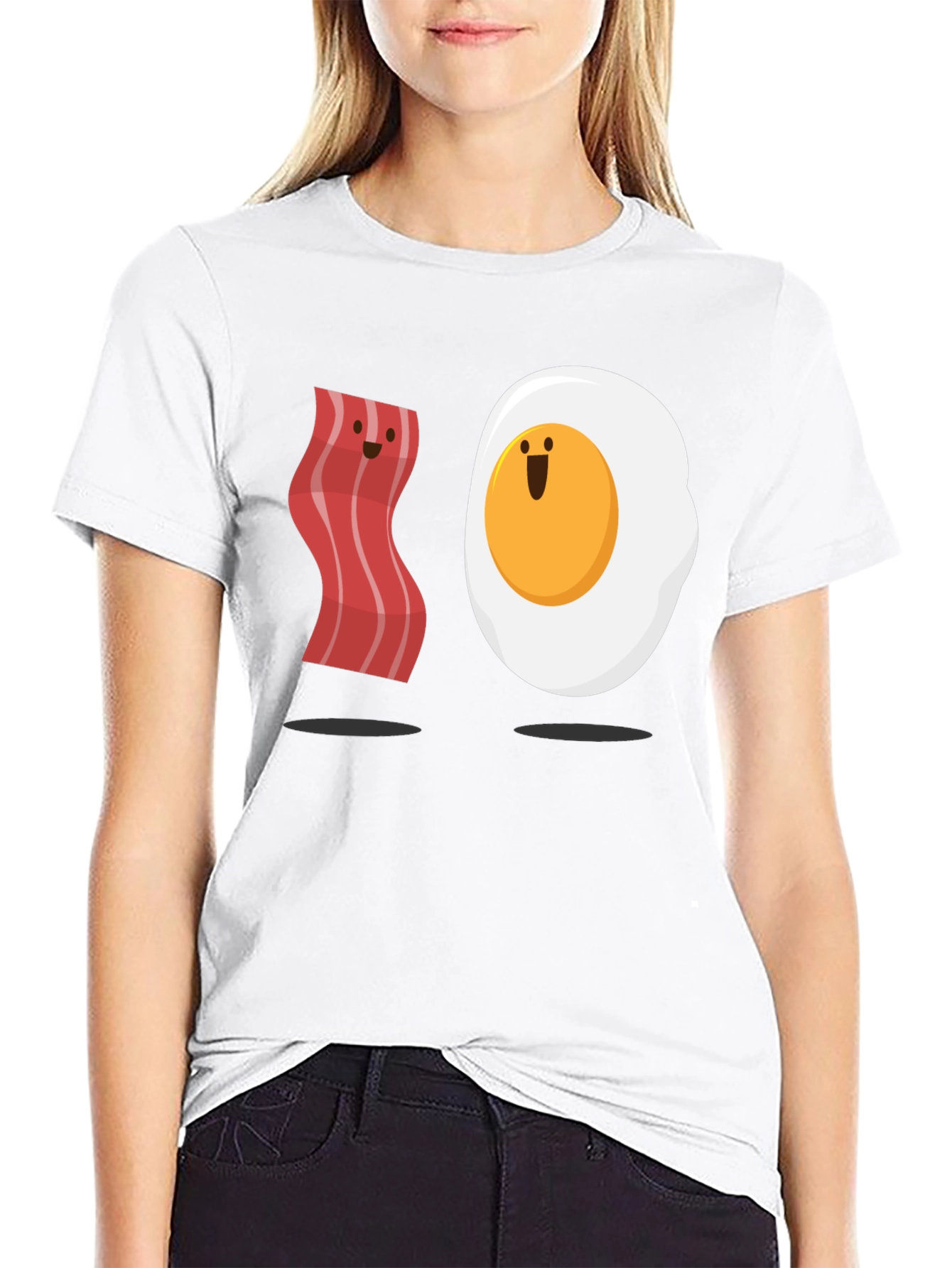 Bacon and Egg Funny Matching T-Shirt