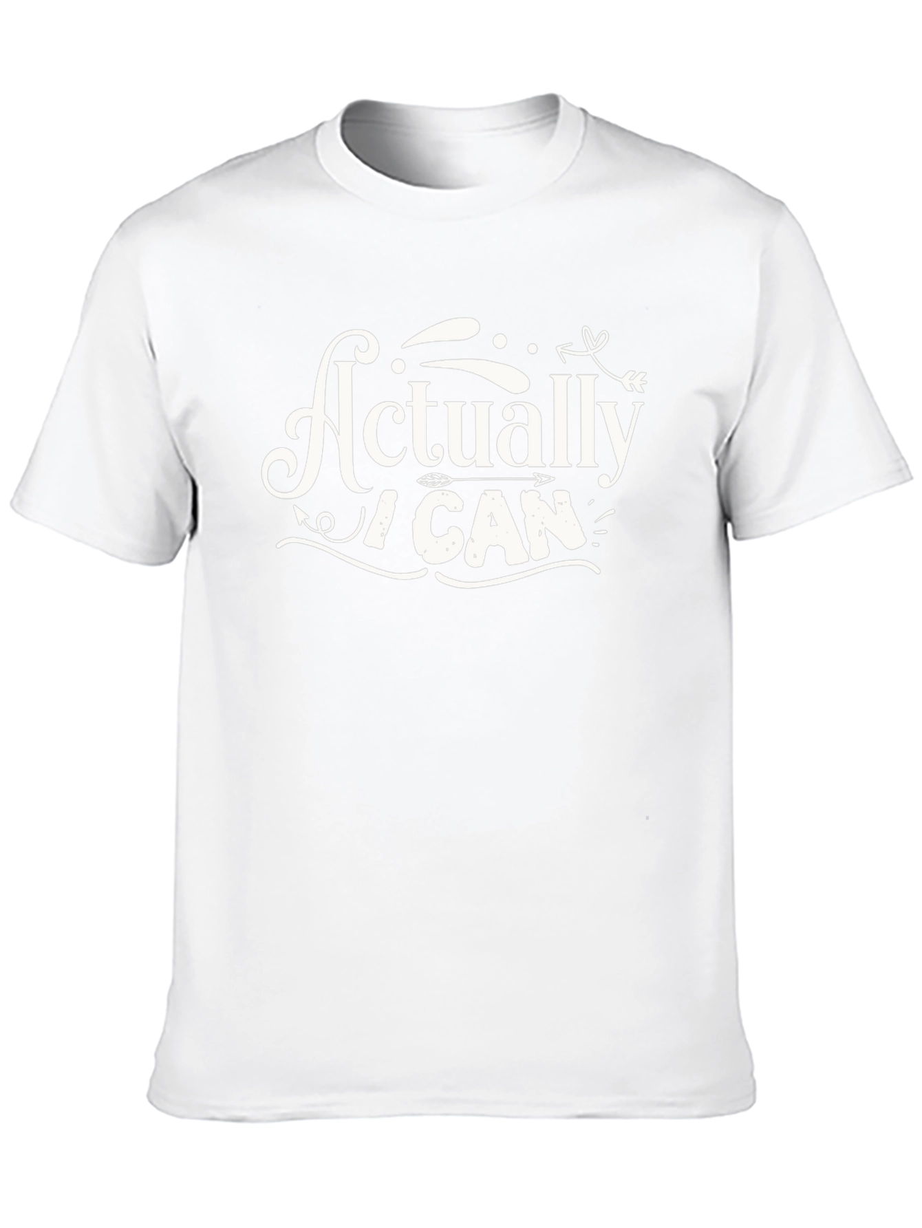 Actually I Can Graphic Tee - Black