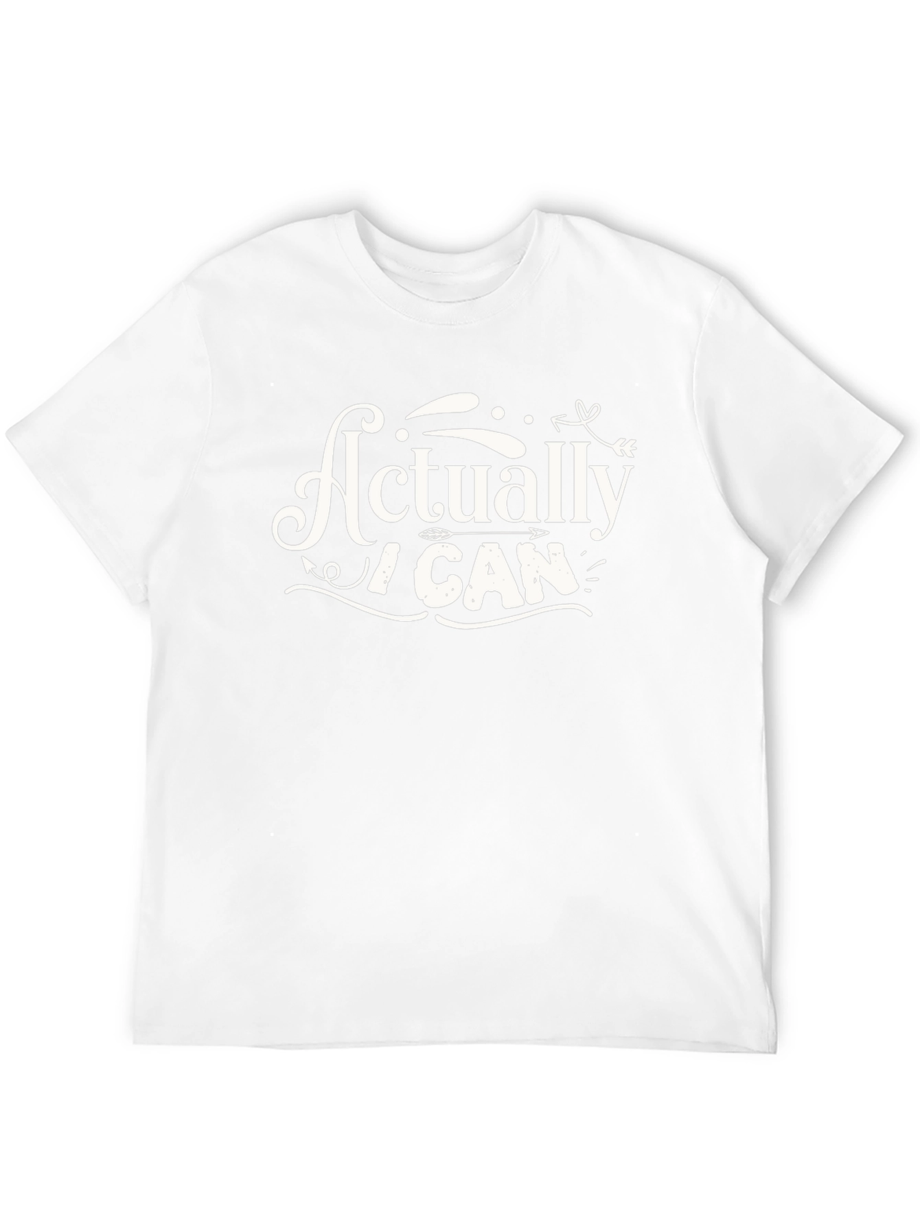 Actually I Can Graphic Tee - Black