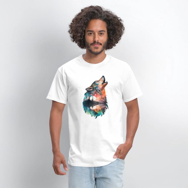 Wolf Watercolor Forest Mystic Animal Wild Animal