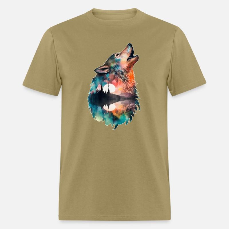 Wolf Watercolor Forest Mystic Animal Wild Animal