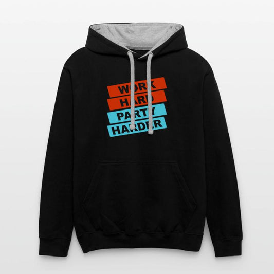 Work Hard Party Harder Team Club Friends Celebrate