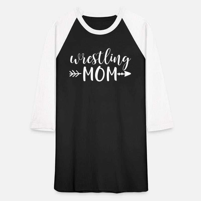 Wrestling Mom & Arrow In White Text Wrestler Acn07