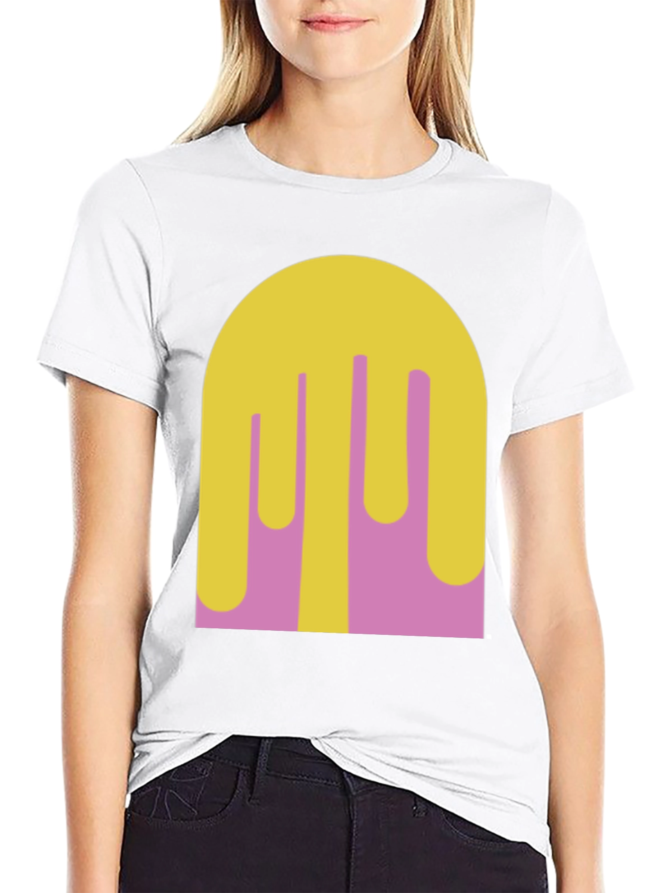 Abstract Drip Art Tee - Modern Graphic Print