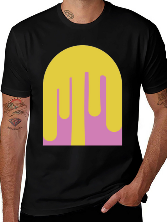 Abstract Drip Art Tee - Modern Graphic Print