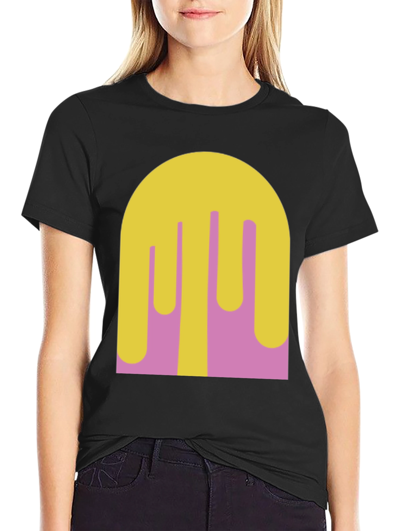 Abstract Drip Art Tee - Modern Graphic Print