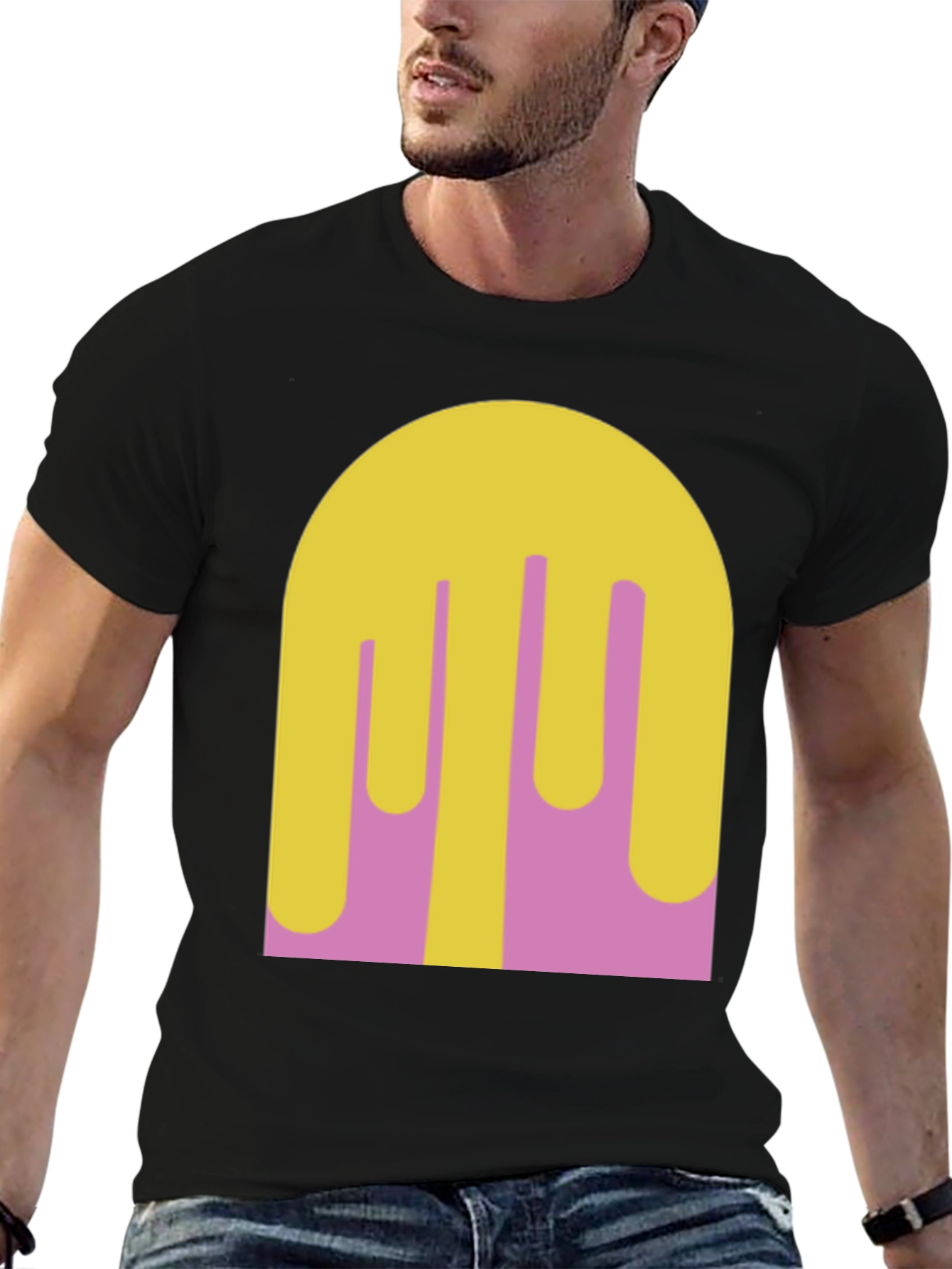 Abstract Drip Art Tee - Modern Graphic Print