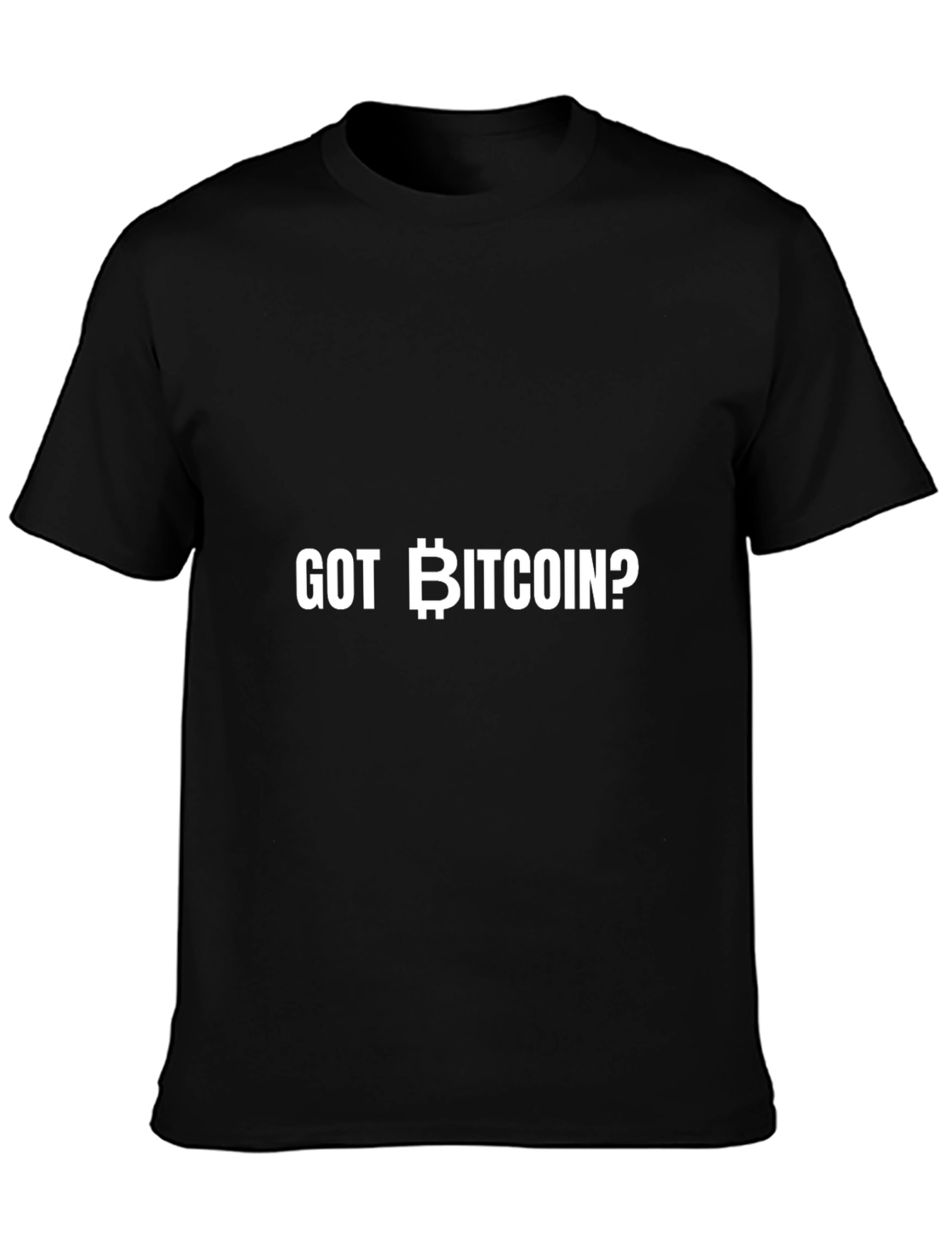 Got Bitcoin? Crypto Tee - Black Cotton Blend
