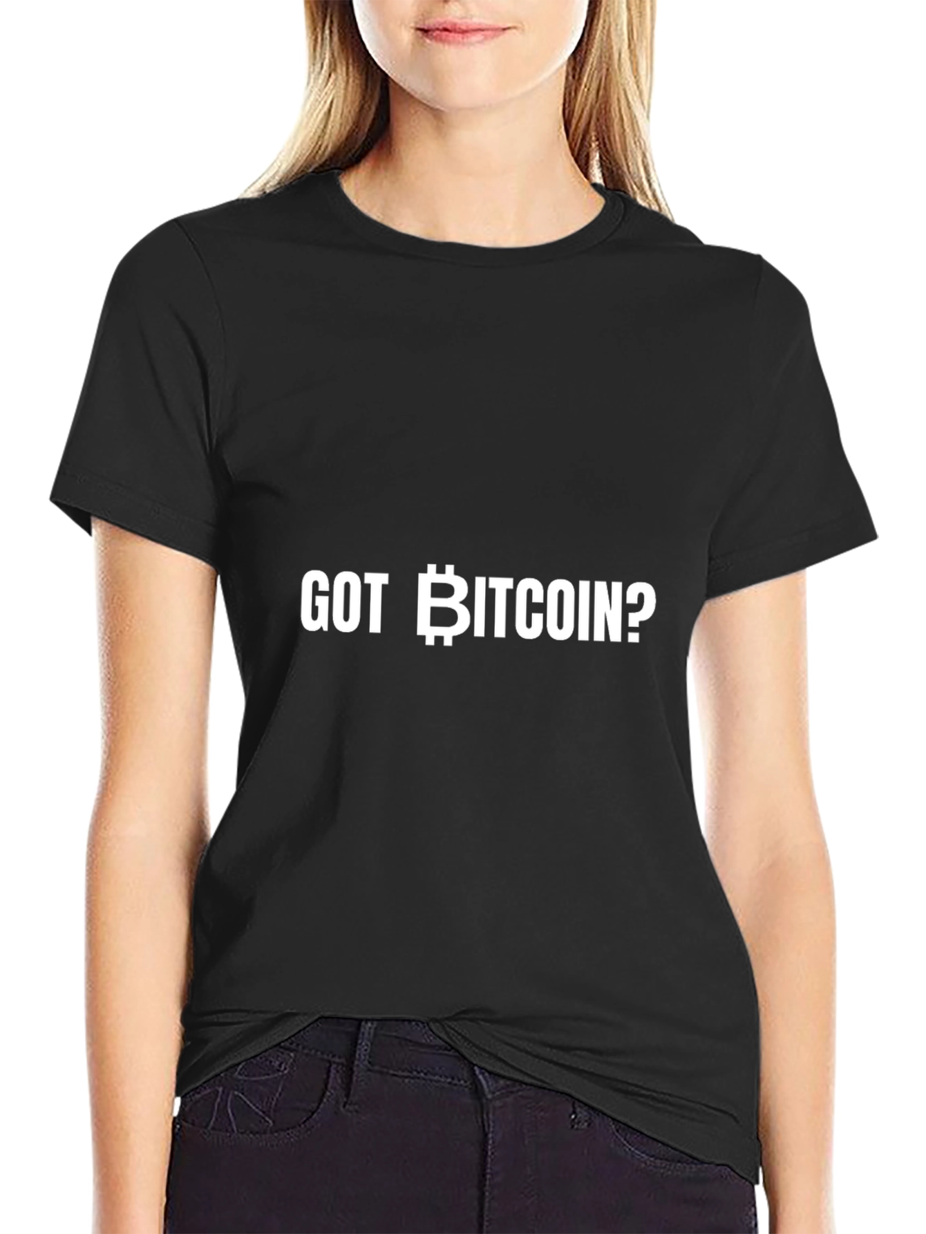 Got Bitcoin? Crypto Tee - Black Cotton Blend