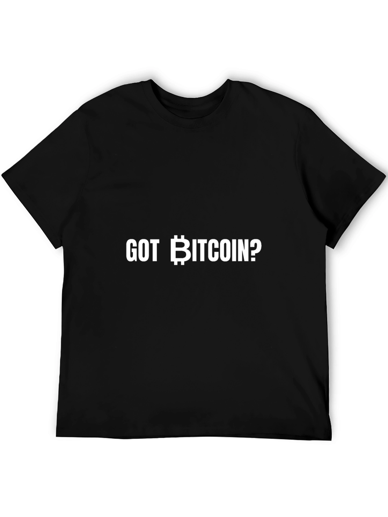 Got Bitcoin? Crypto Tee - Black Cotton Blend