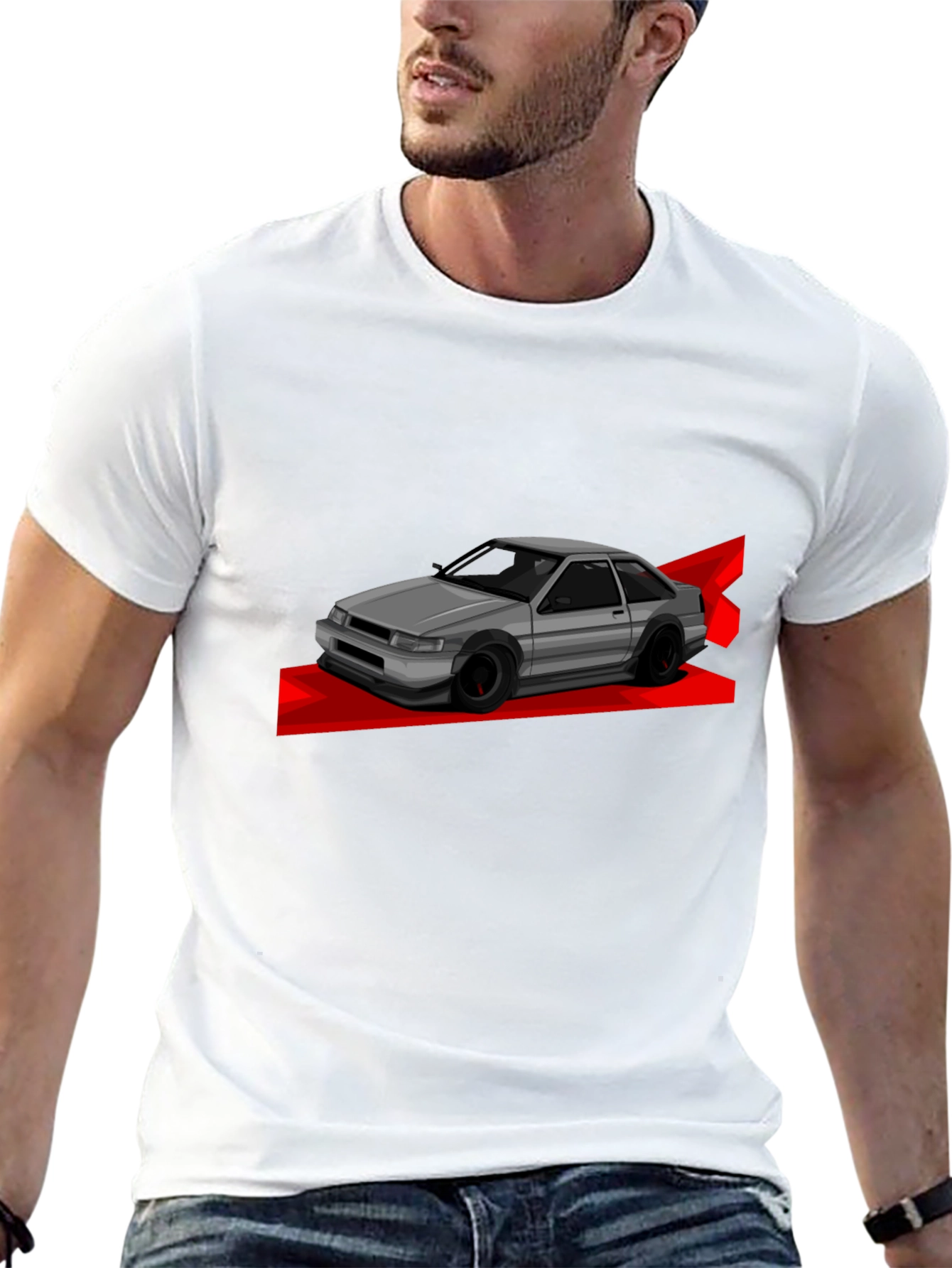 JDM Car Graphic T-Shirt - Black Cotton Tee