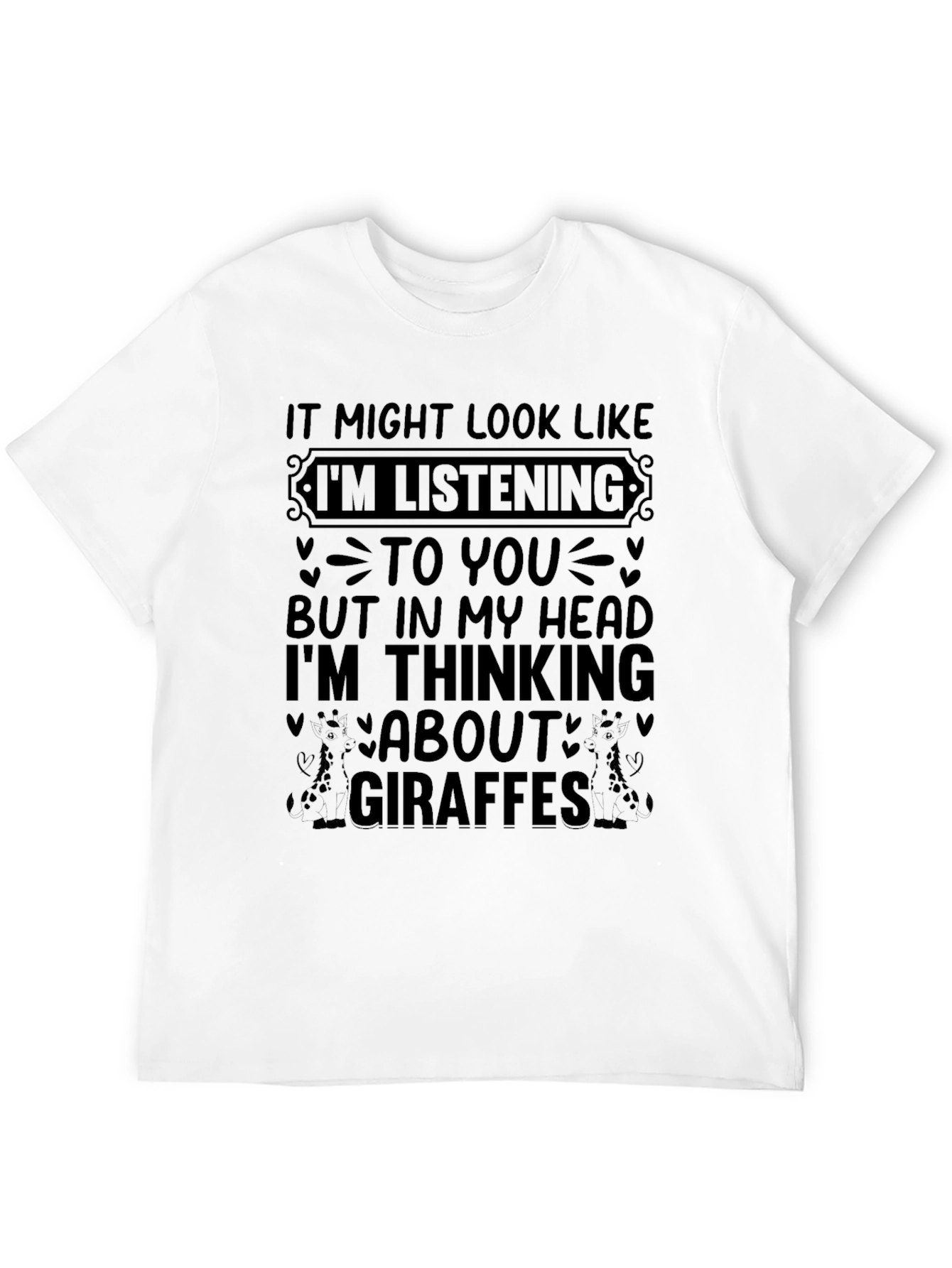 Giraffe Lover Tee - Funny Novelty T-Shirt