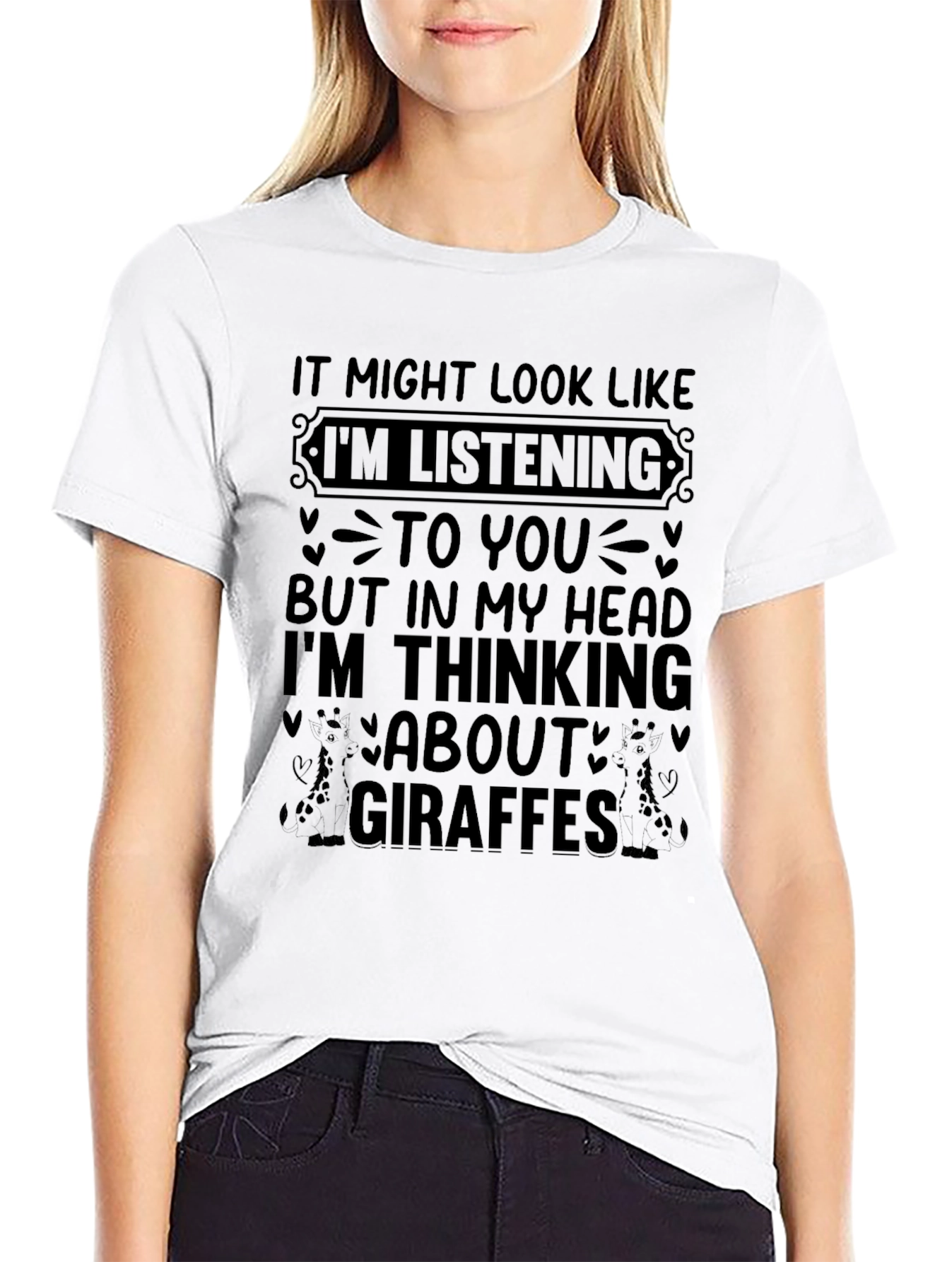 Giraffe Lover Tee - Funny Novelty T-Shirt