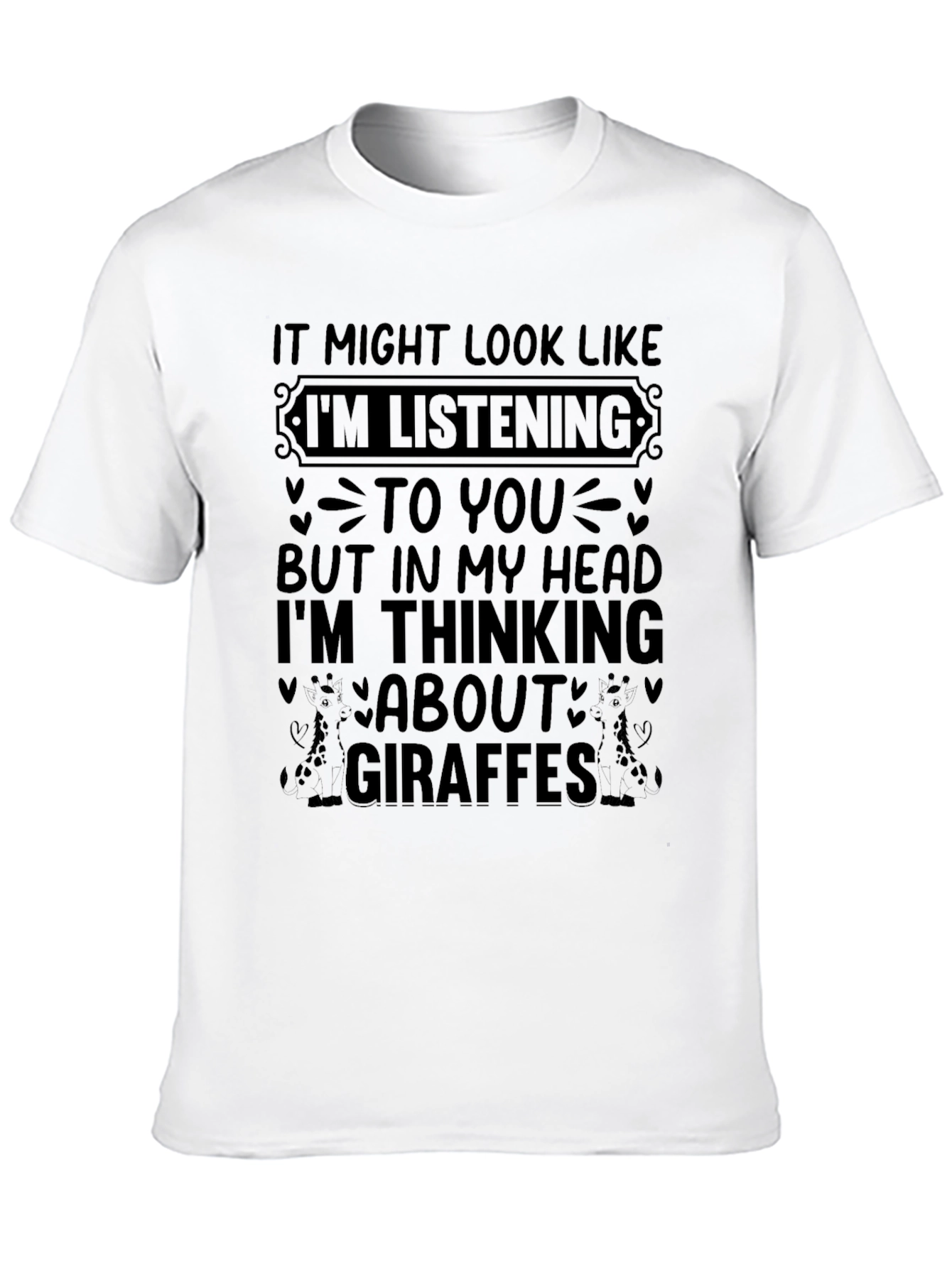 Giraffe Lover Tee - Funny Novelty T-Shirt