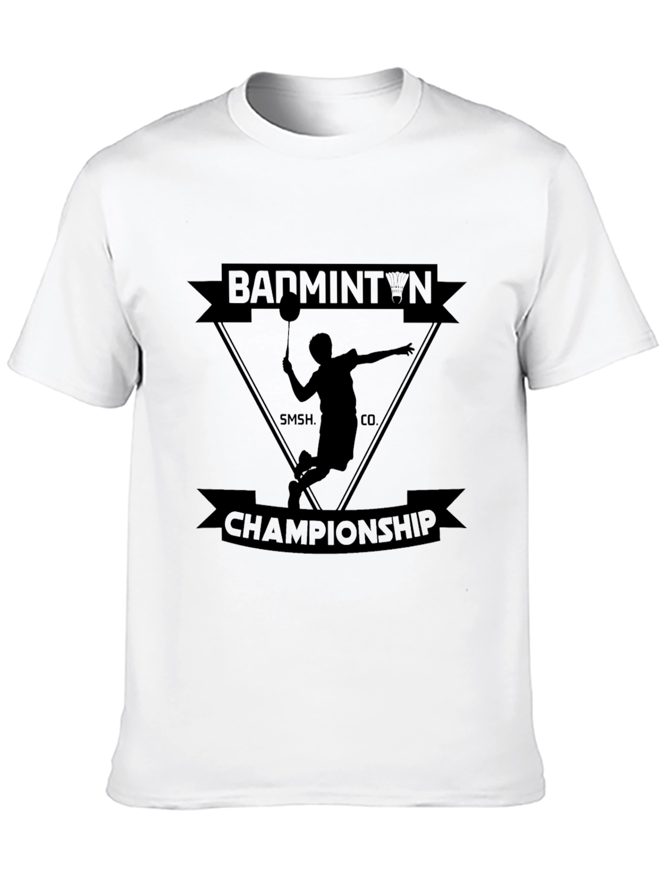Badminton Championship Black T-Shirt