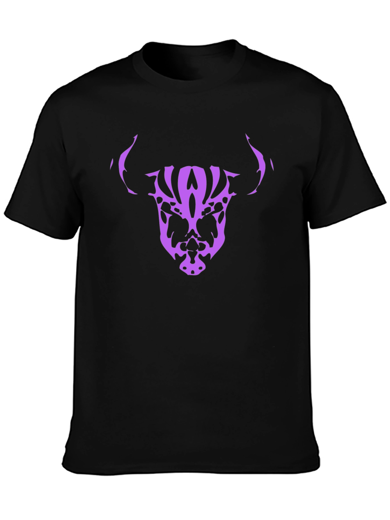 Bull Skull Graphic Tee - Black