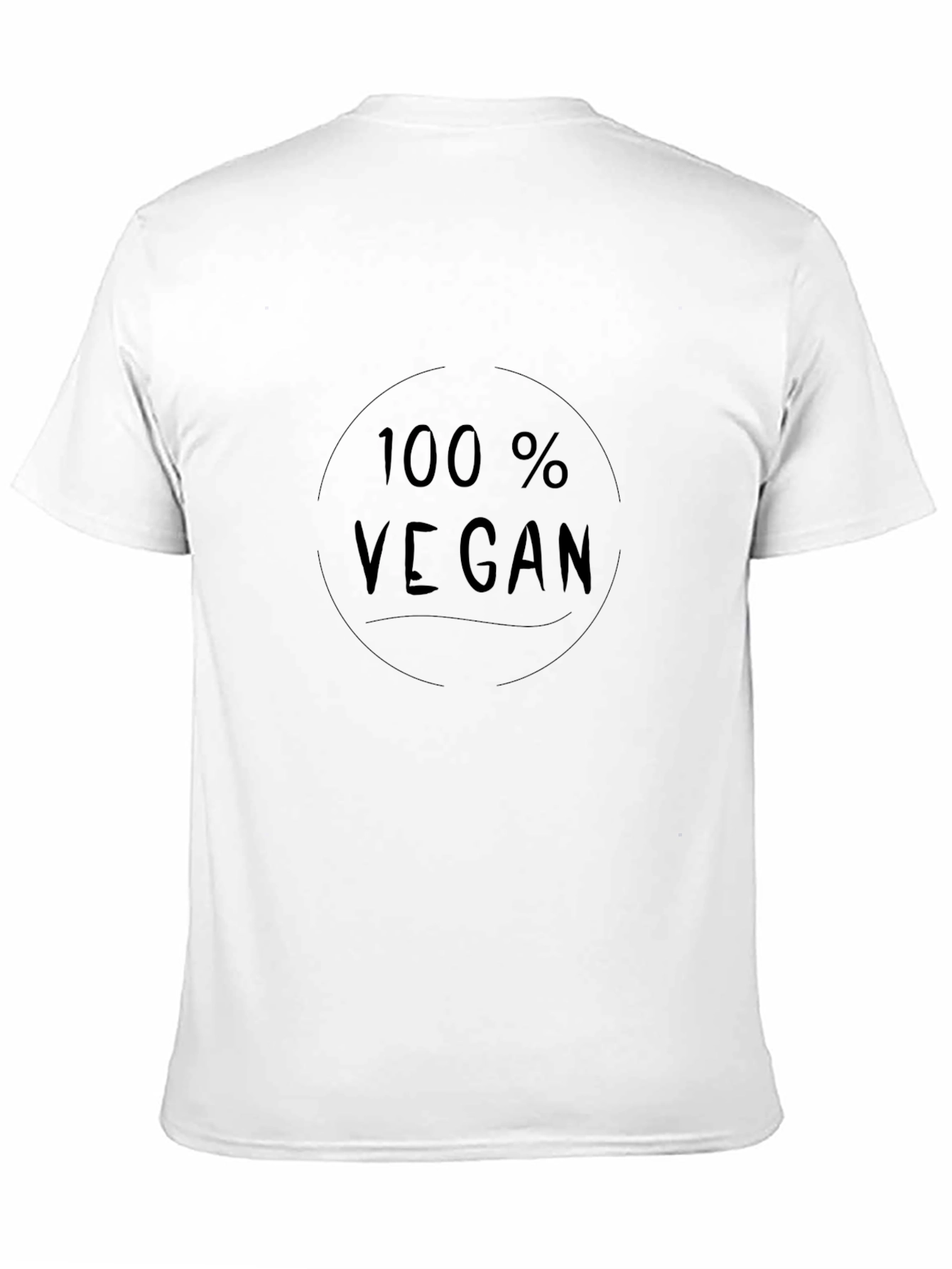 100% Vegan Black T-Shirt - Eco-Friendly Fashion