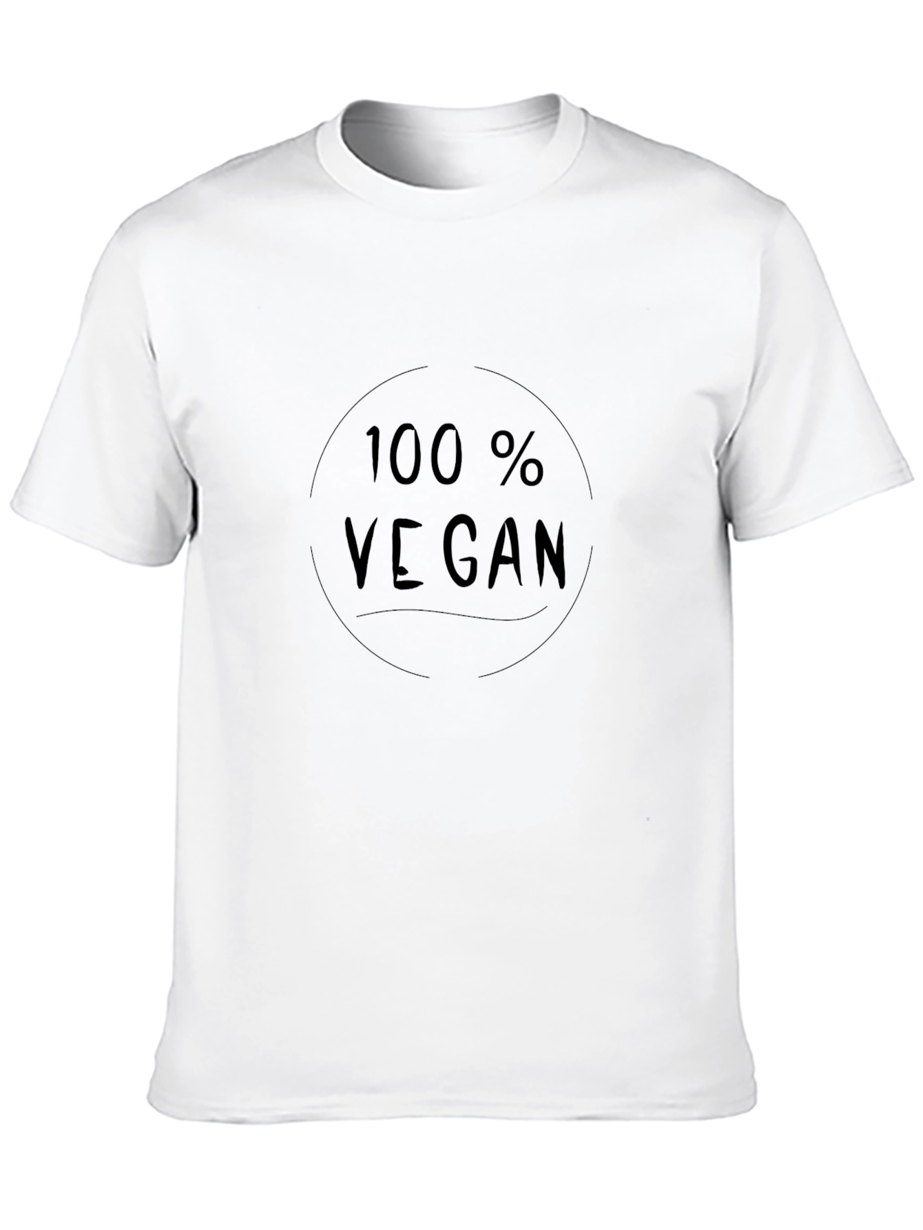 100% Vegan Black T-Shirt - Eco-Friendly Fashion