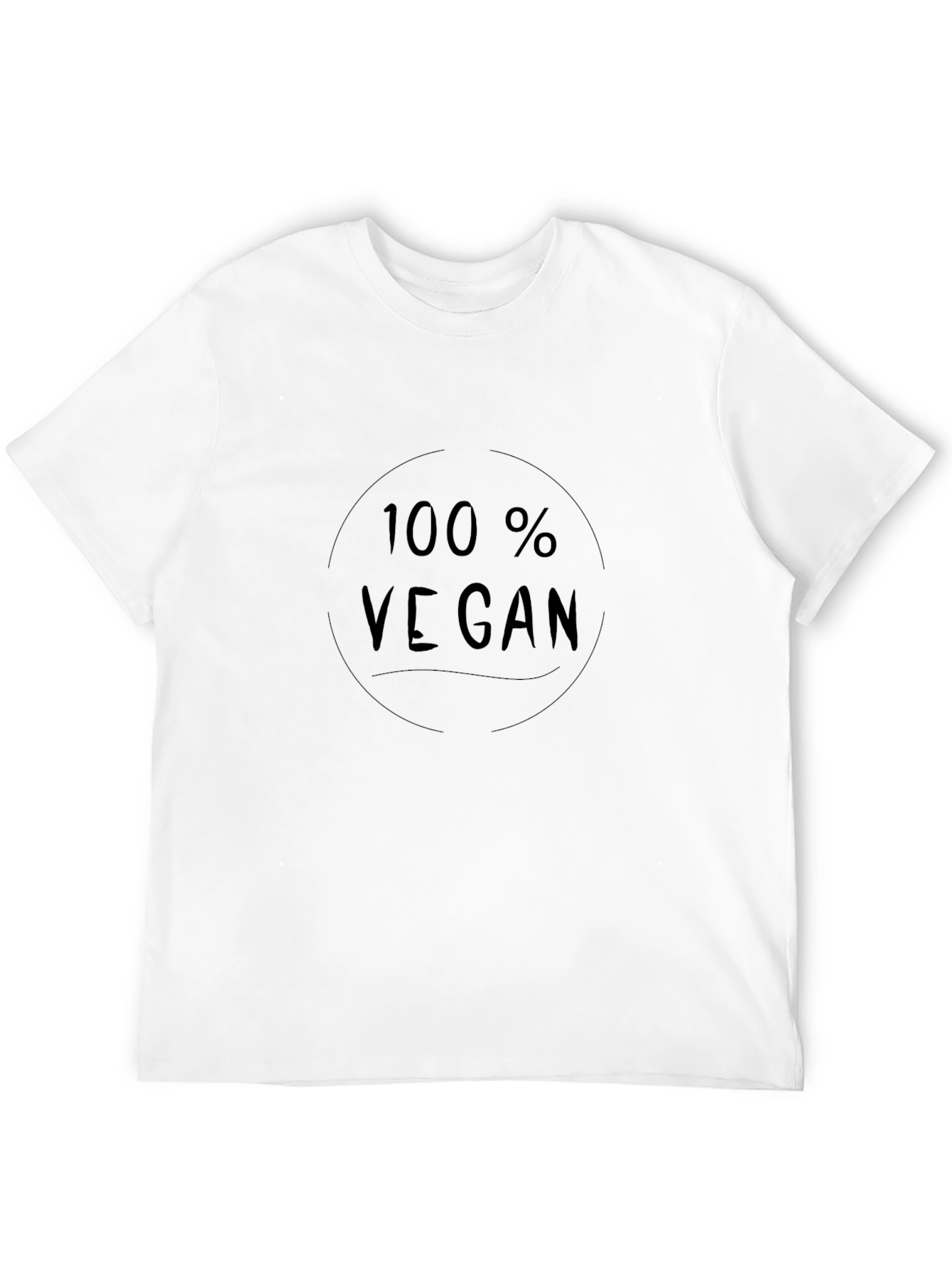 100% Vegan Black T-Shirt - Eco-Friendly Fashion