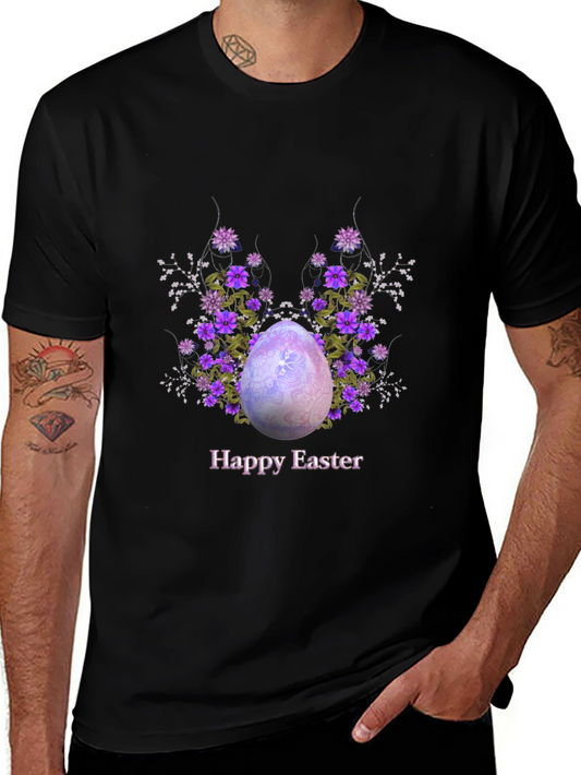 Happy Easter Egg Floral T-Shirt