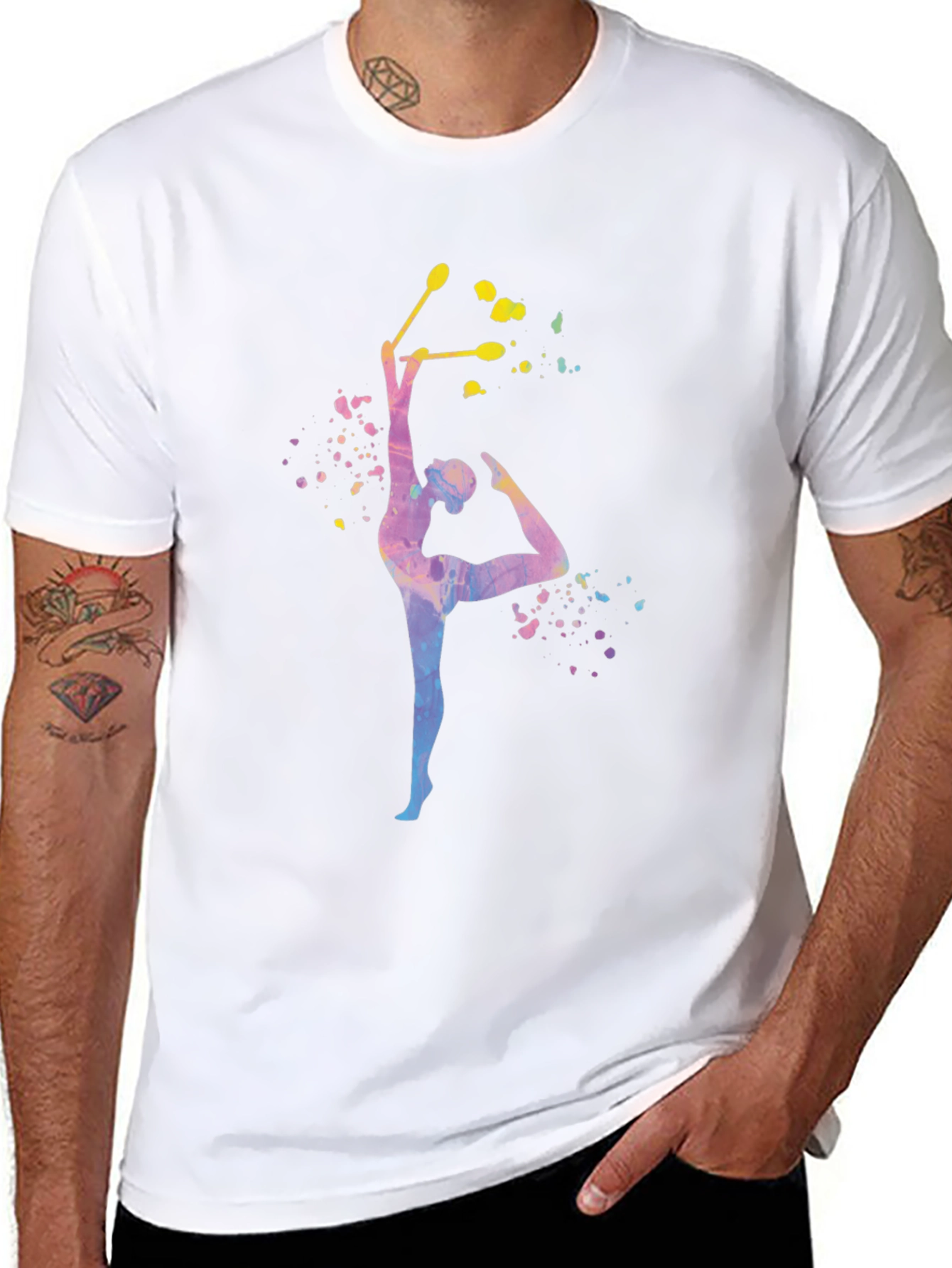 Gymnast Artistic T-Shirt - Black Cotton Tee